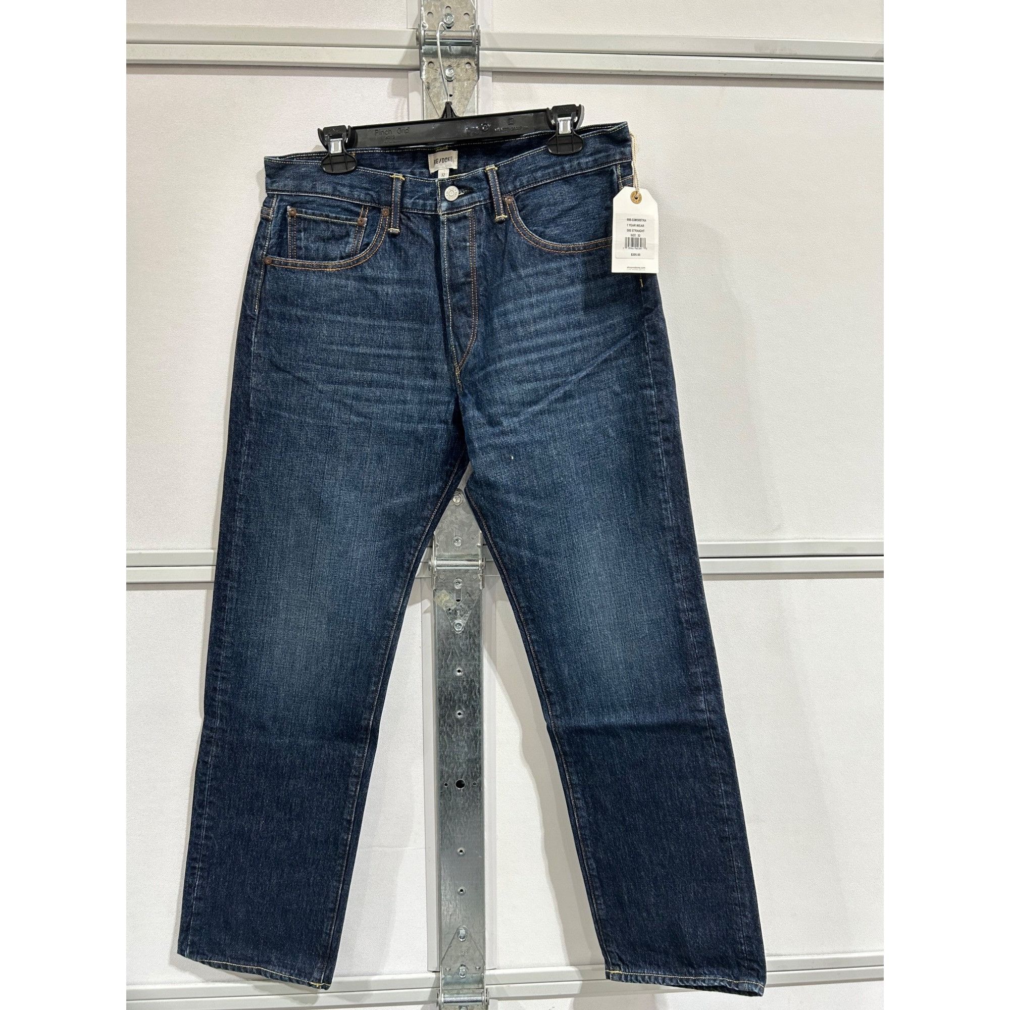 RE/DONE $295 NWT RE/DONE 1 YEAR WEAR 50s STRAIGHT JEANS SZ 32 Size US 32 / EU 48 - 2 Thumbnail