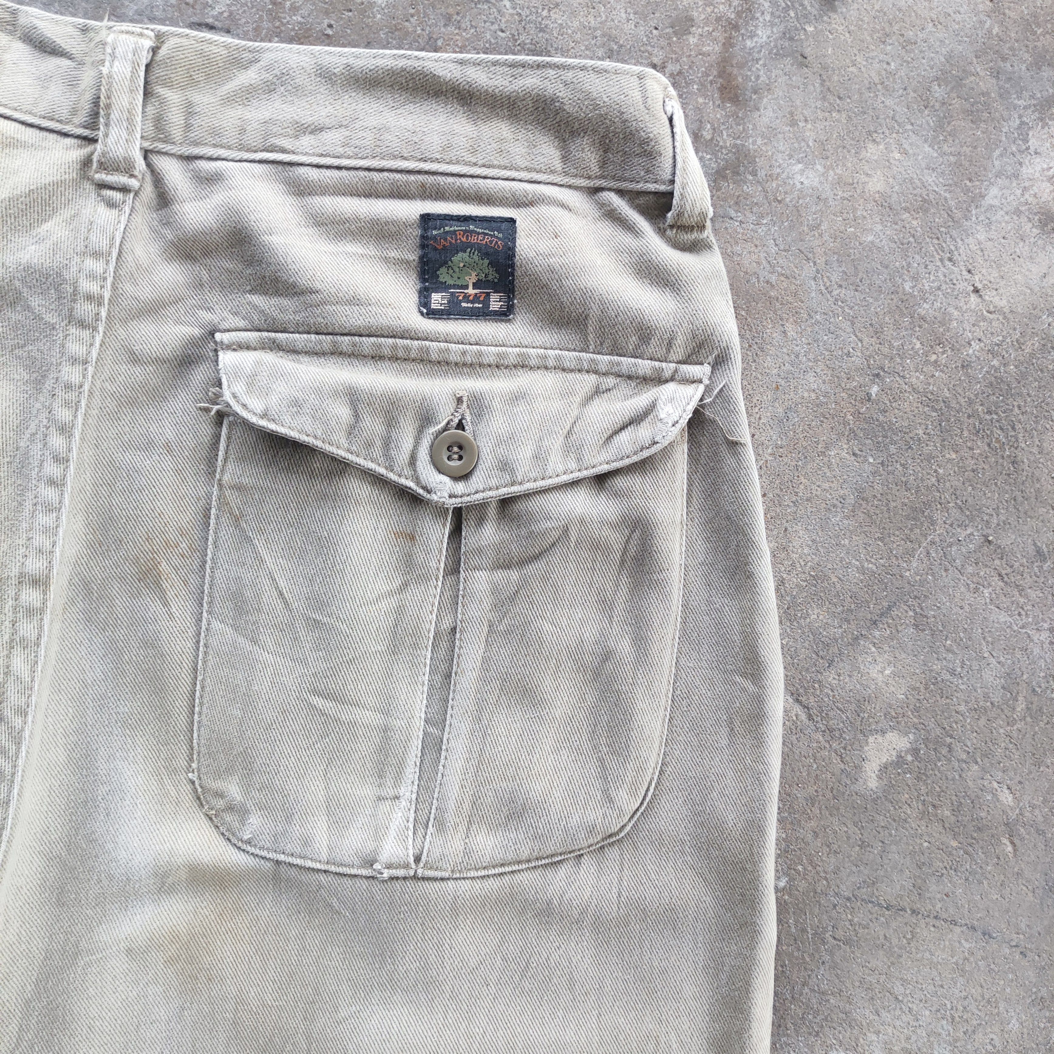 Japanese Brand Vintage Japanese Brand Straight Cut Ripped Pants Size US 28 / EU 44 - 10 Thumbnail