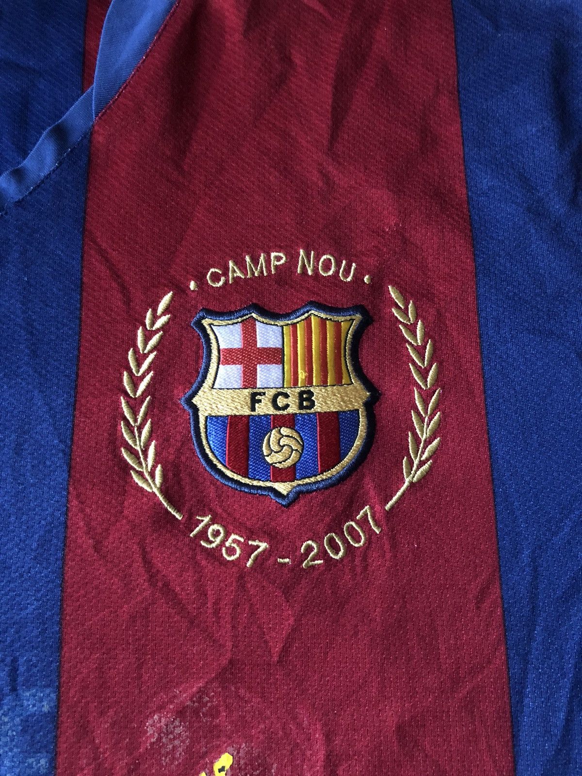Nike Authentic Barcelona 2007/08 50 Year anniversary kit Messi Size US XL / EU 56 / 4 - 1 Thumbnail