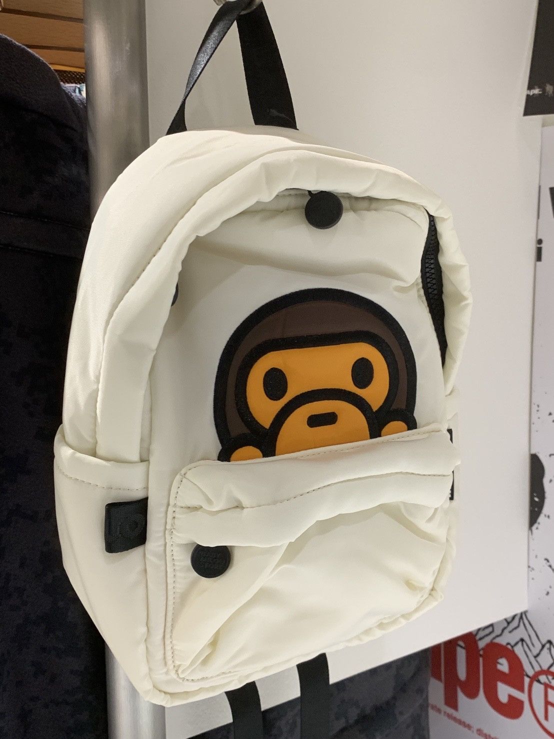 BAPE BABY MILO BACKPACK IVORY