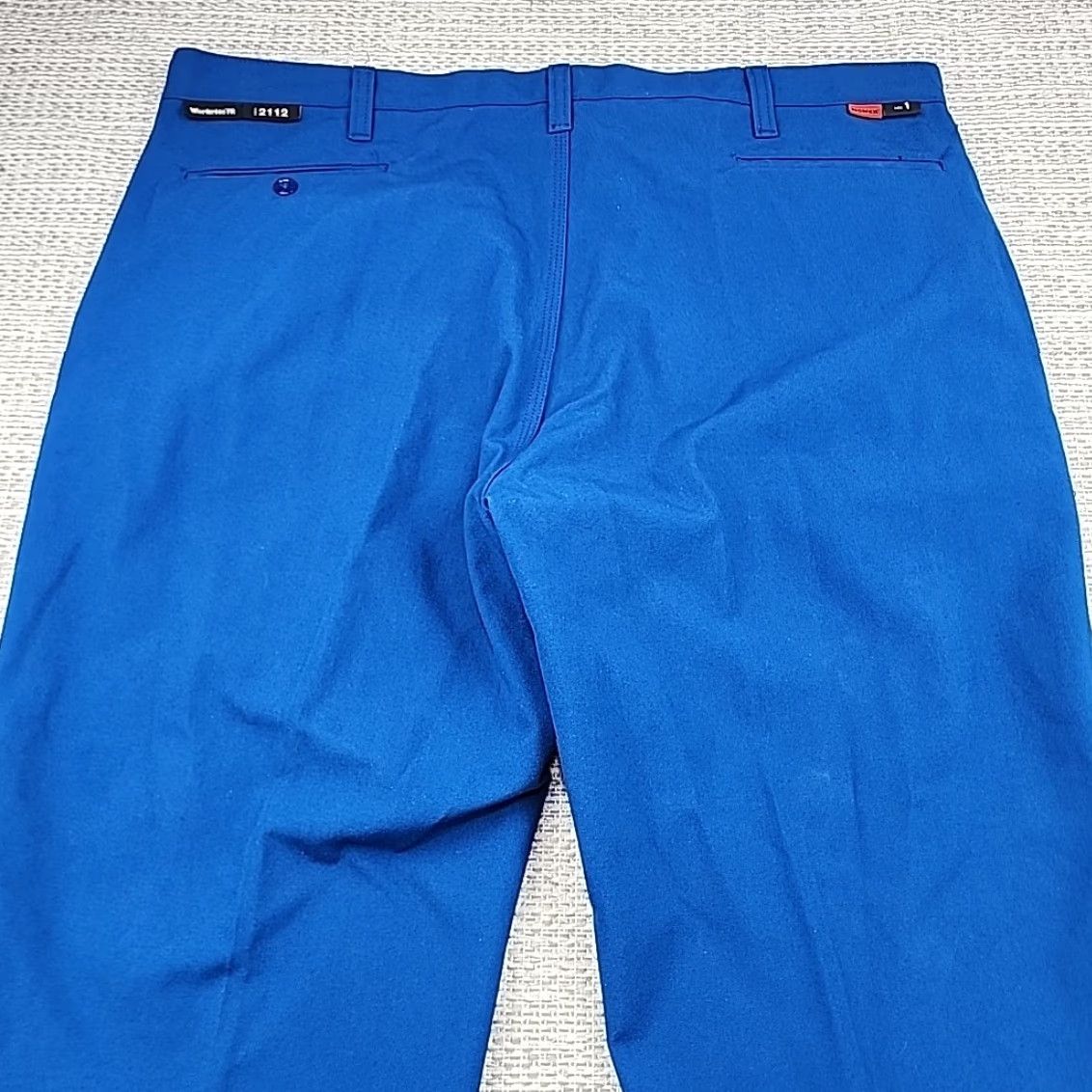 Vintage Workrite FR Pants 44x33 Blue Flame Resistant Nomex 2112 Cat 1 Arc 6.6 Mens Pants Blue Nomex 44 33 Arc Rated Workrite FR Size US 44 / EU 60 - 3 Thumbnail