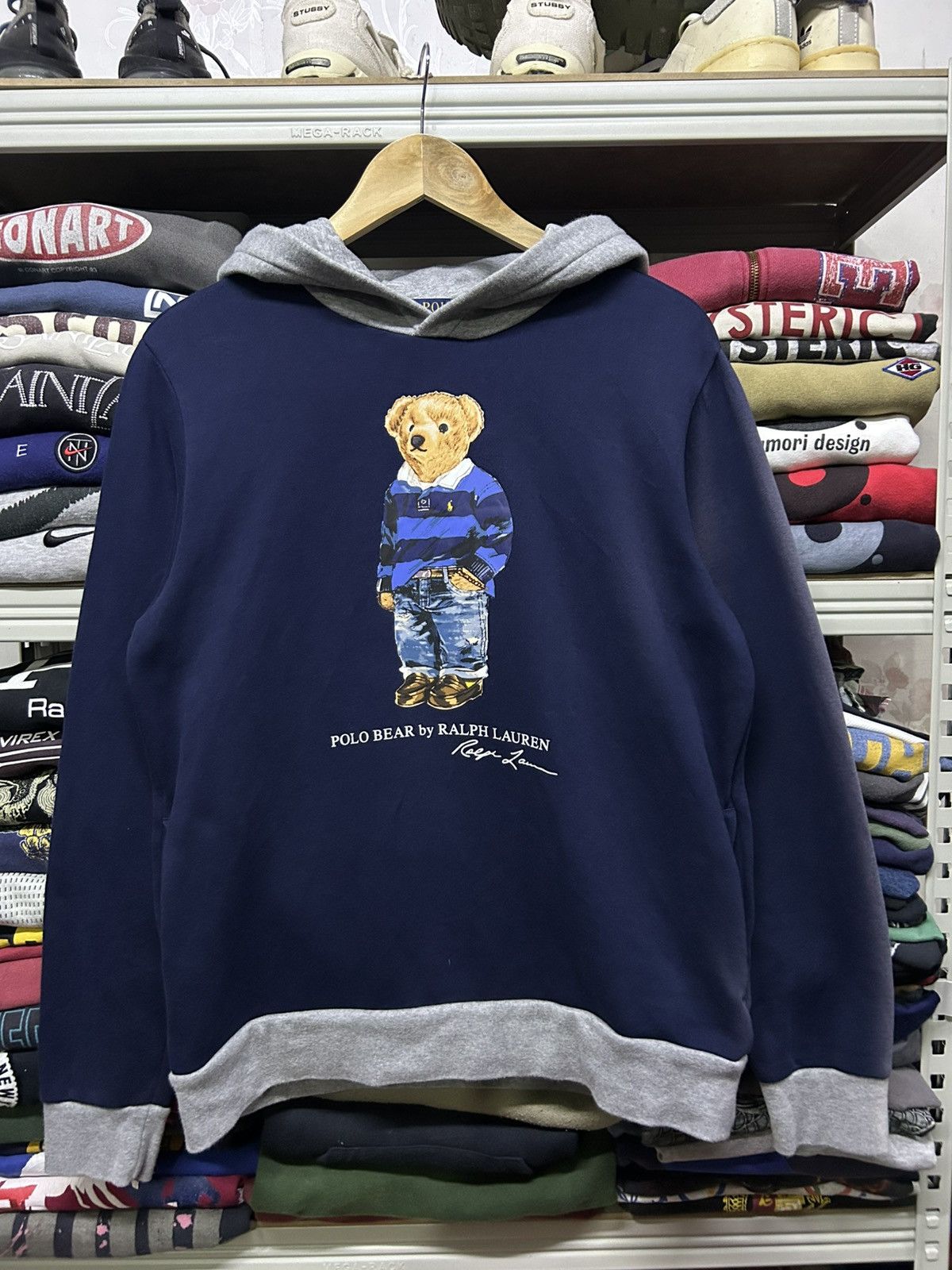 Polo Ralph Lauren Polo Bear by polo ralph lauren sunfaded hoodie Size US M / EU 48-50 / 2 - 2 Thumbnail