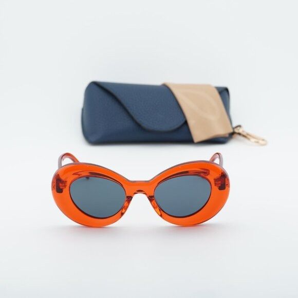 Loewe Loewe LW40112I 66V Sunglasses Red Butterfly Frame, Blue Size ONE SIZE - 11 Thumbnail