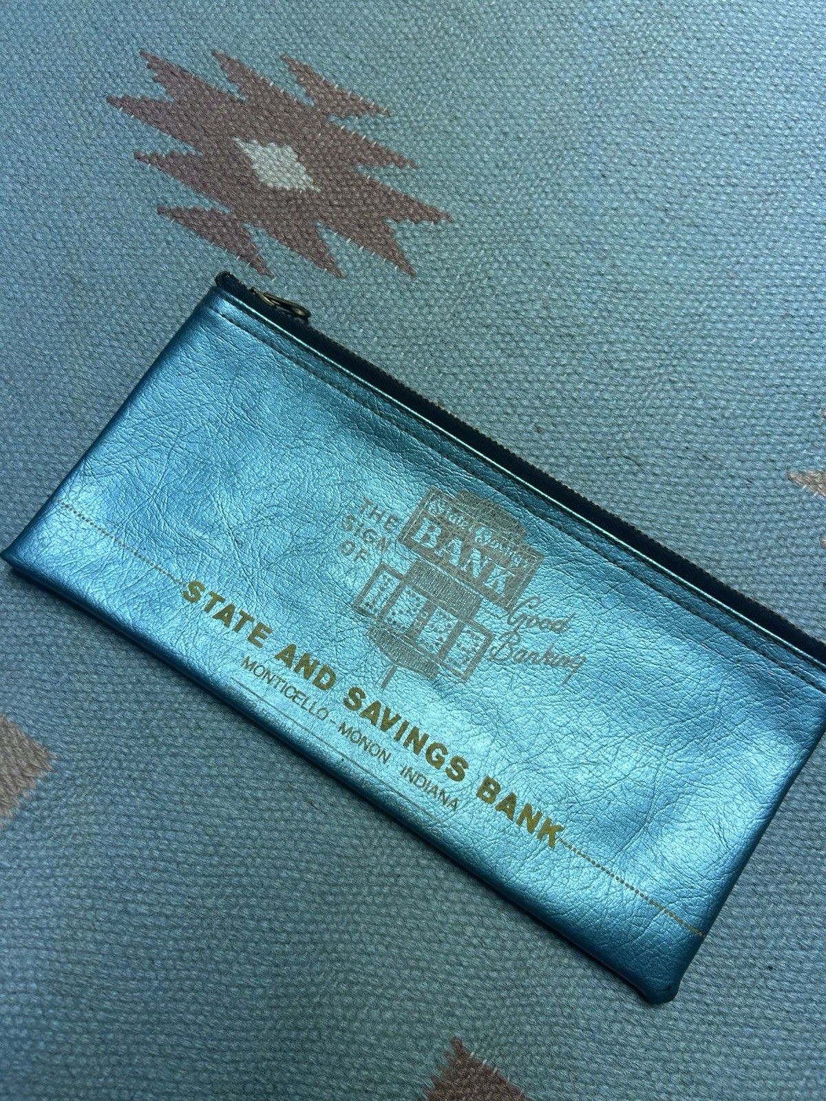 Vintage Vtg Rifkin bank deposit money bag state savings bank Indiana Size ONE SIZE - 2 Thumbnail