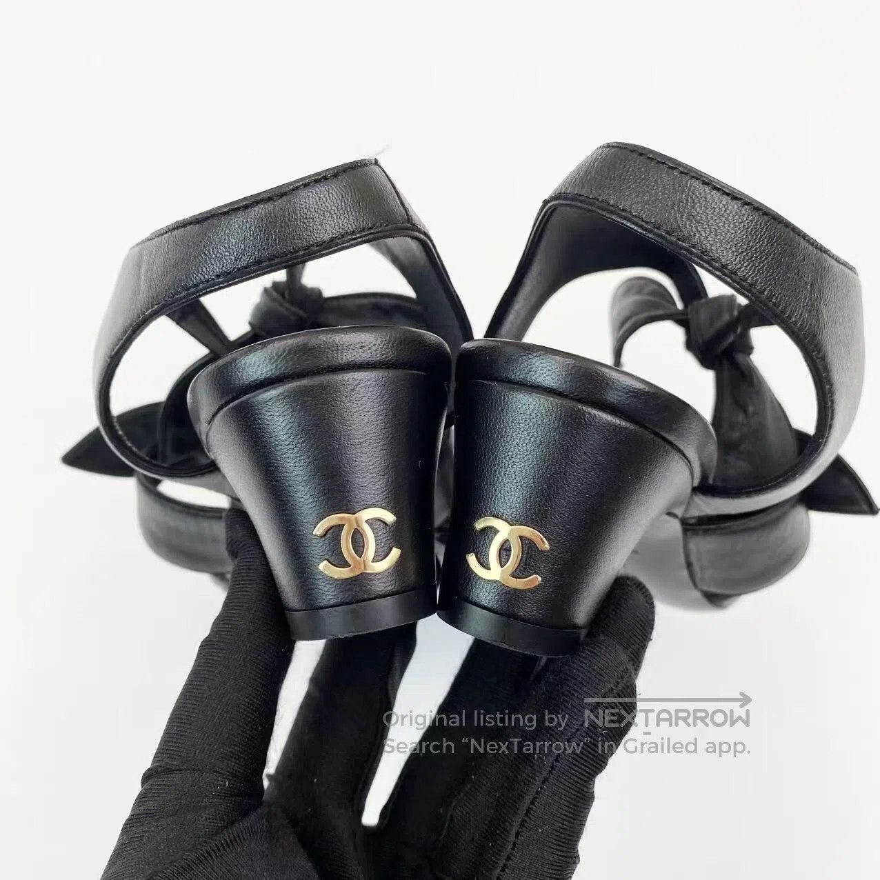 Chanel Chanel Bow heeled sandals| Size US 4.5 / IT 34.5 - 5 Thumbnail