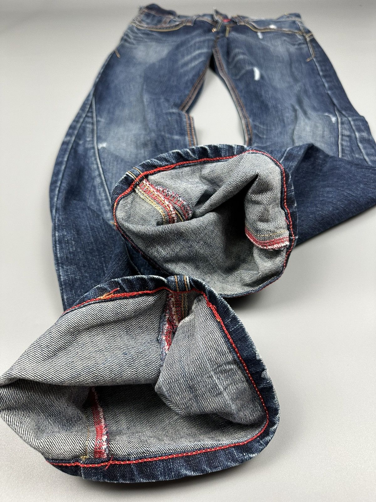 Edwin 🔥Flared🔥 Vintage Edwin Twist Leg With Buckle Back Denim Size US 32 / EU 48 - 10 Thumbnail