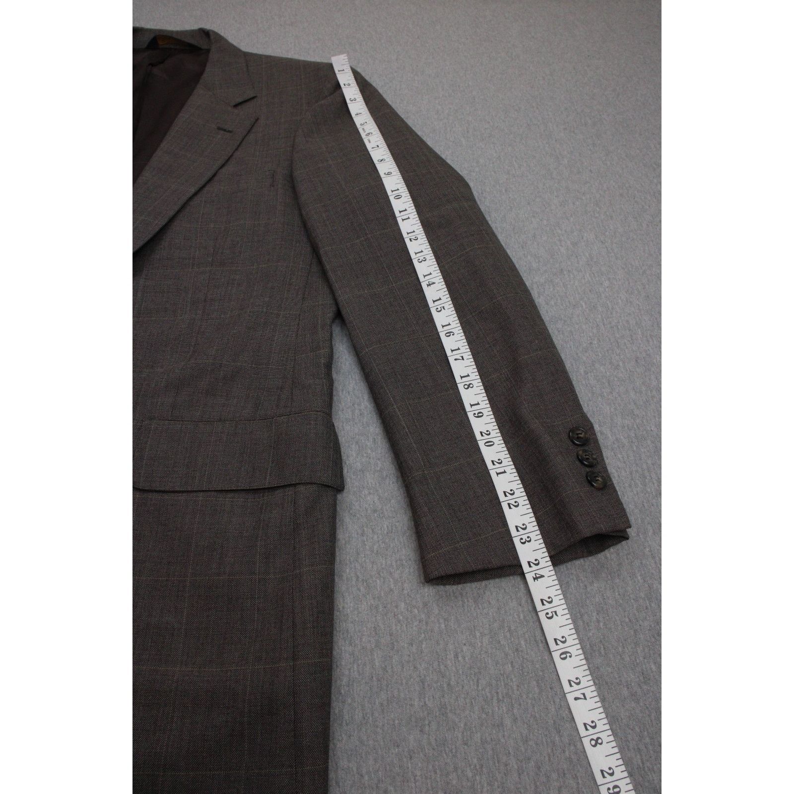 Brooks Brothers Brooks Brothers Blazer Mens 40R Makers Windowpane 2 Button Size 40R - 10 Thumbnail