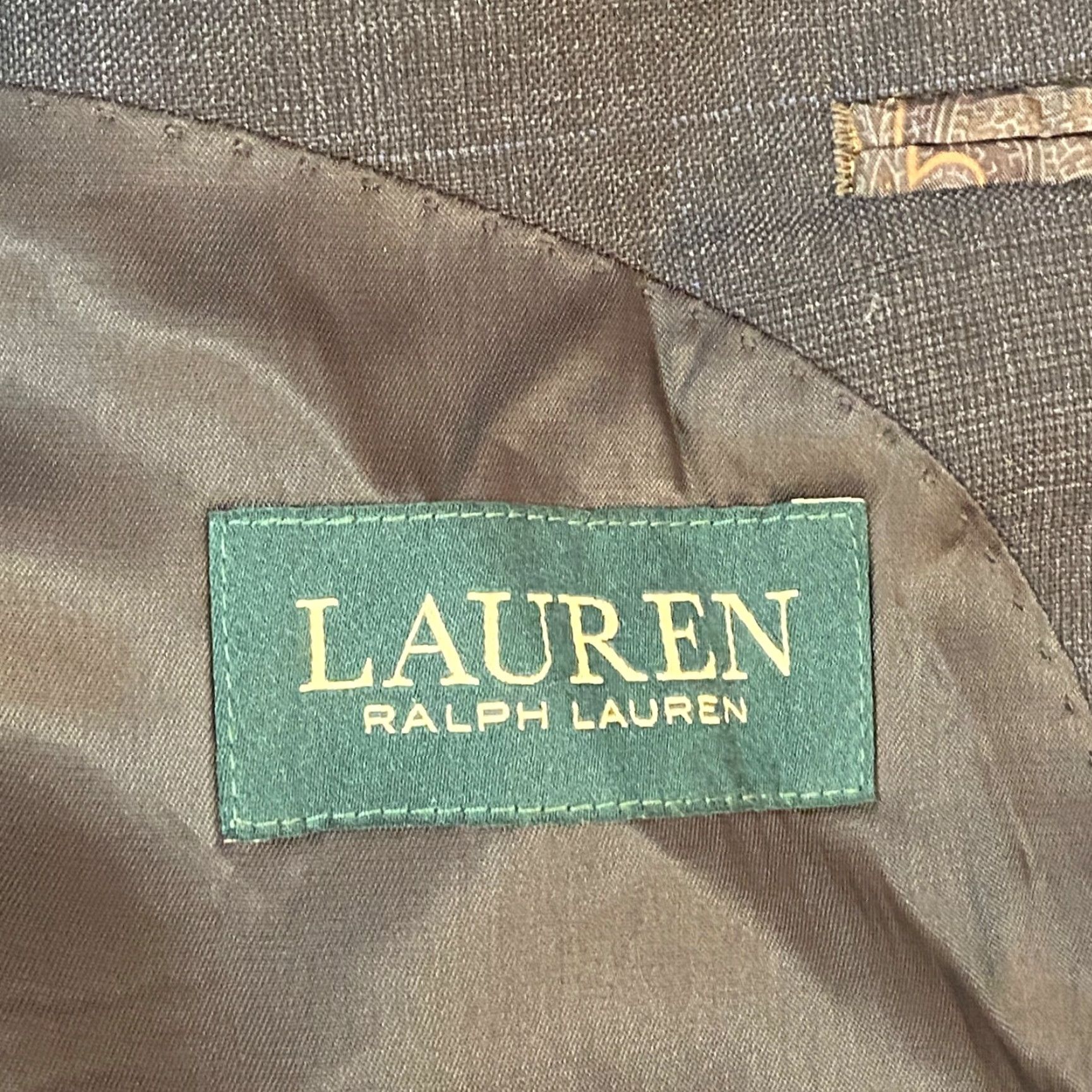 Ralph Lauren Lauren Ralph Lauren Blazer Mens 50R Gray Blue Windowpane Plaid Wool Sport Jacket Size 50R - 3 Thumbnail