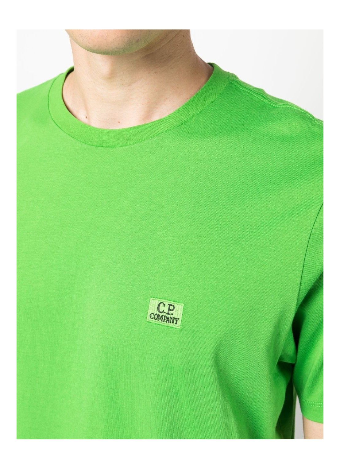 C.P. Company o1y1224 Logo Crewneck T-Shirt in Green Size US XXL / EU 58 / 5 - 5 Thumbnail