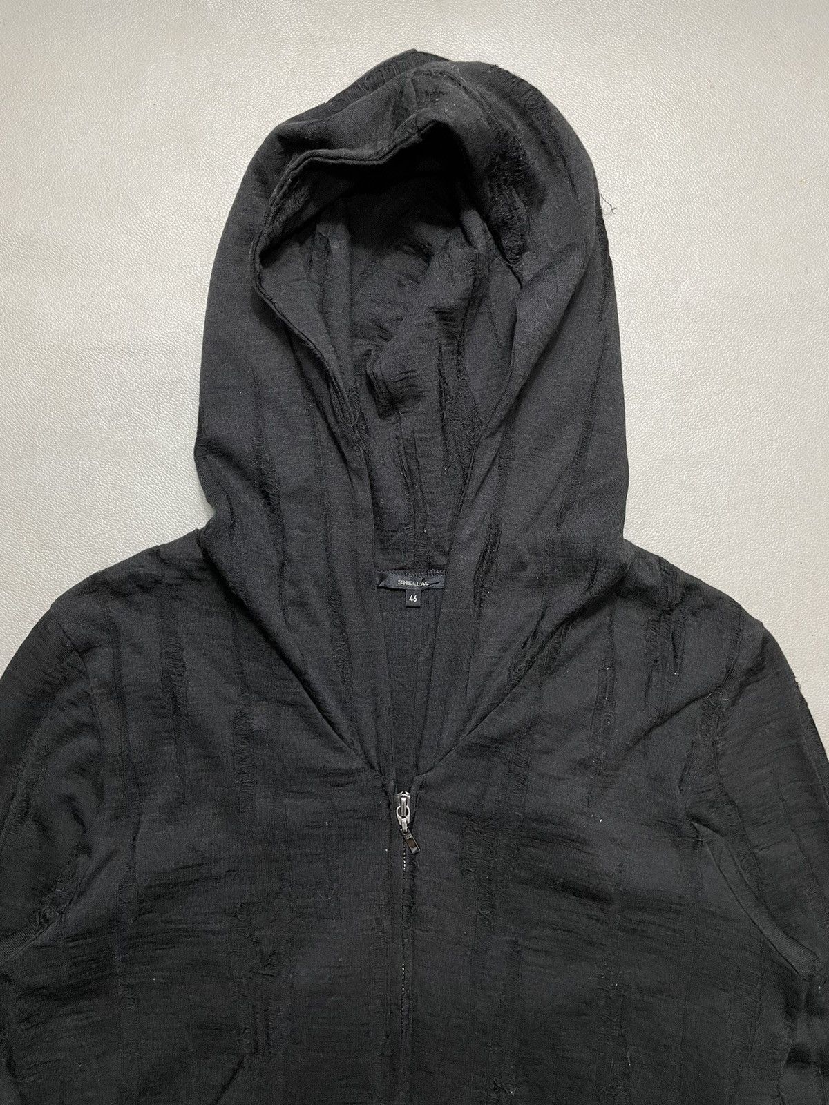 Shellac Shellac Gothic black Distressed Hoodie ifsix style Size US S / EU 44-46 / 1 - 4 Thumbnail