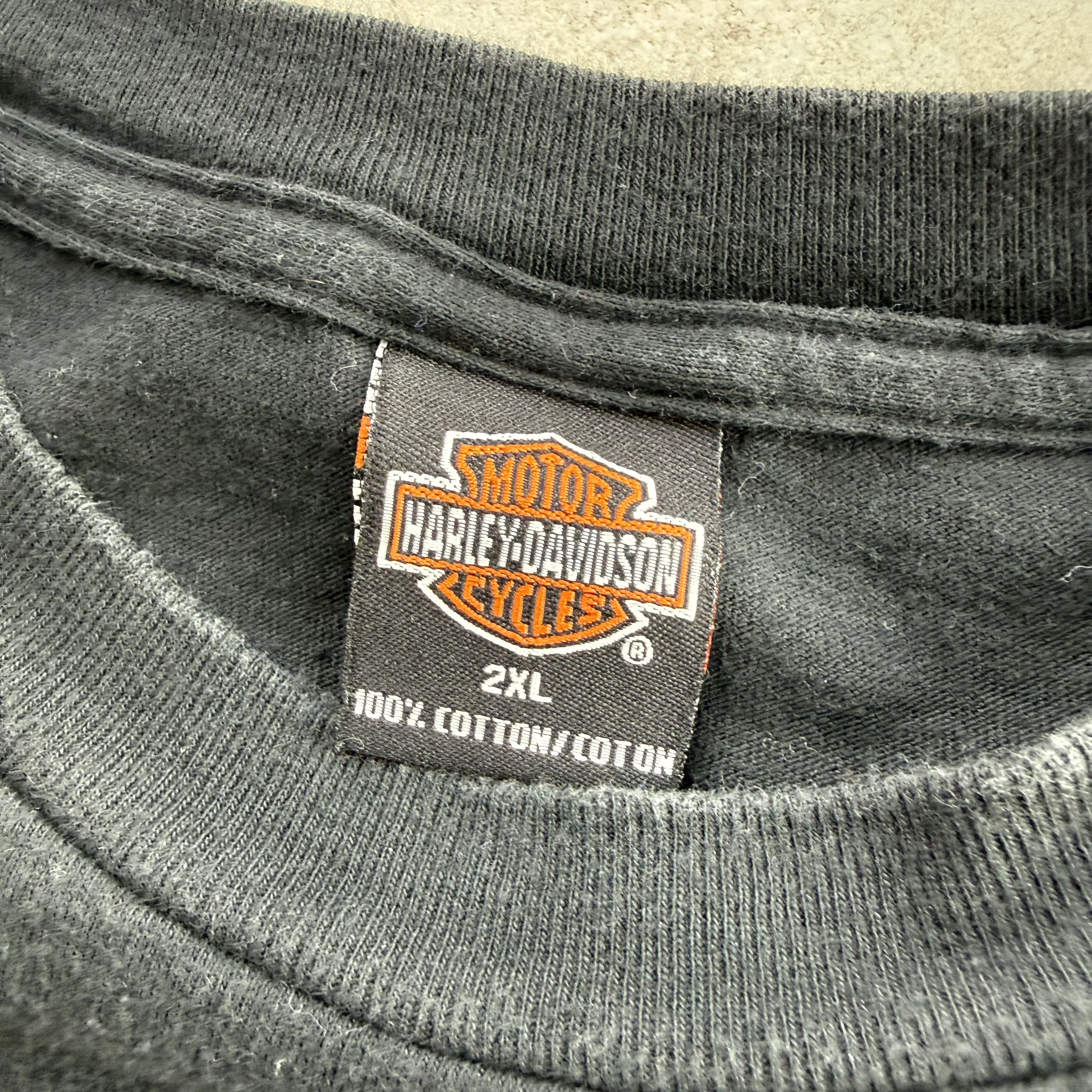 Harley Davidson Vintage Y2K Jamestown California Harley Davidson T Shirt Size US XXL / EU 58 / 5 - 5 Thumbnail