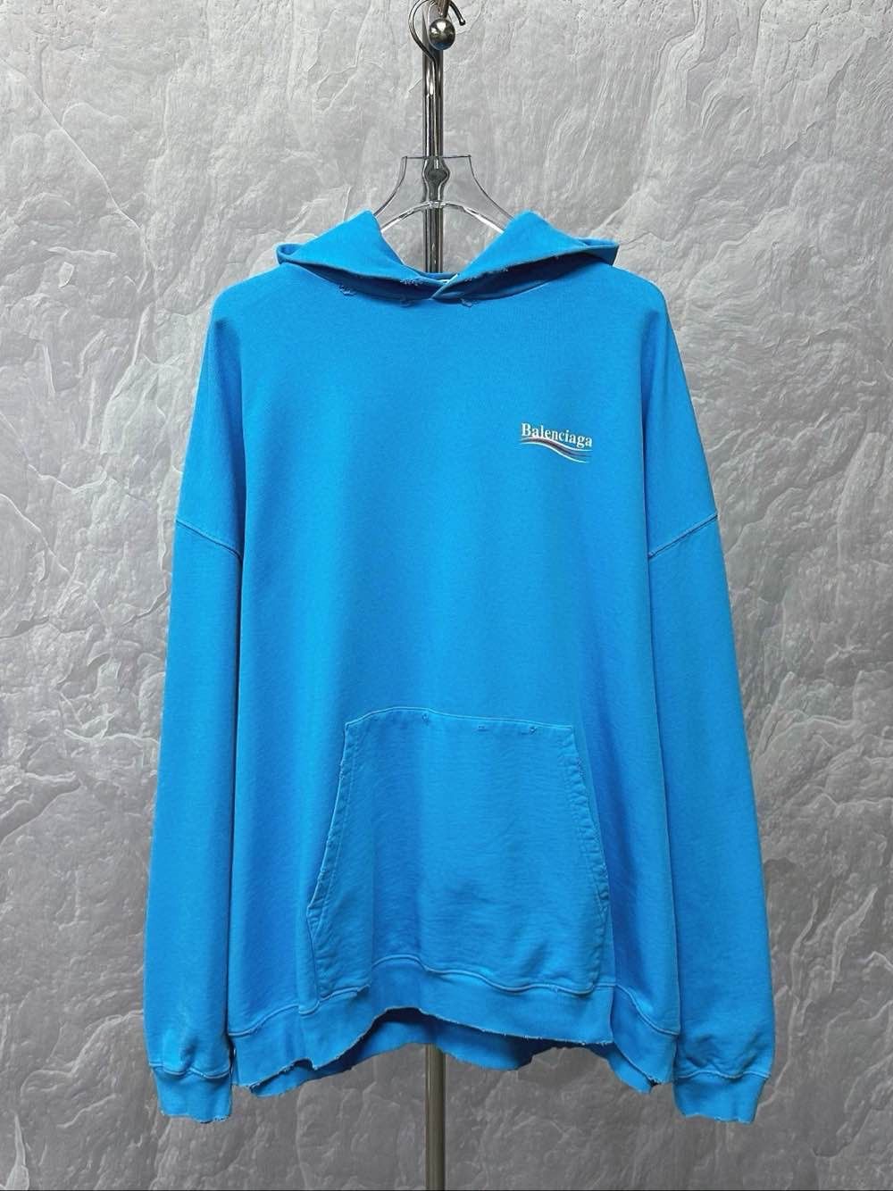Balenciaga Balenciaga Wave Logo Hoodie Size XS Size US XS / EU 42 / 0 - 1 Thumbnail