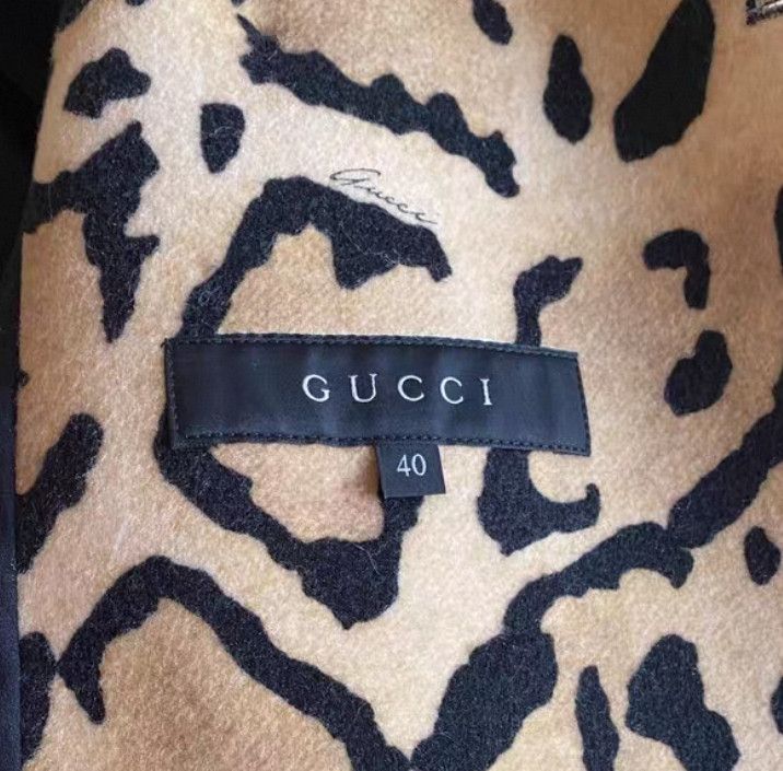 Gucci Midlength Leopard Print Coat-2506 Size S / US 4 / IT 40 - 5 Thumbnail