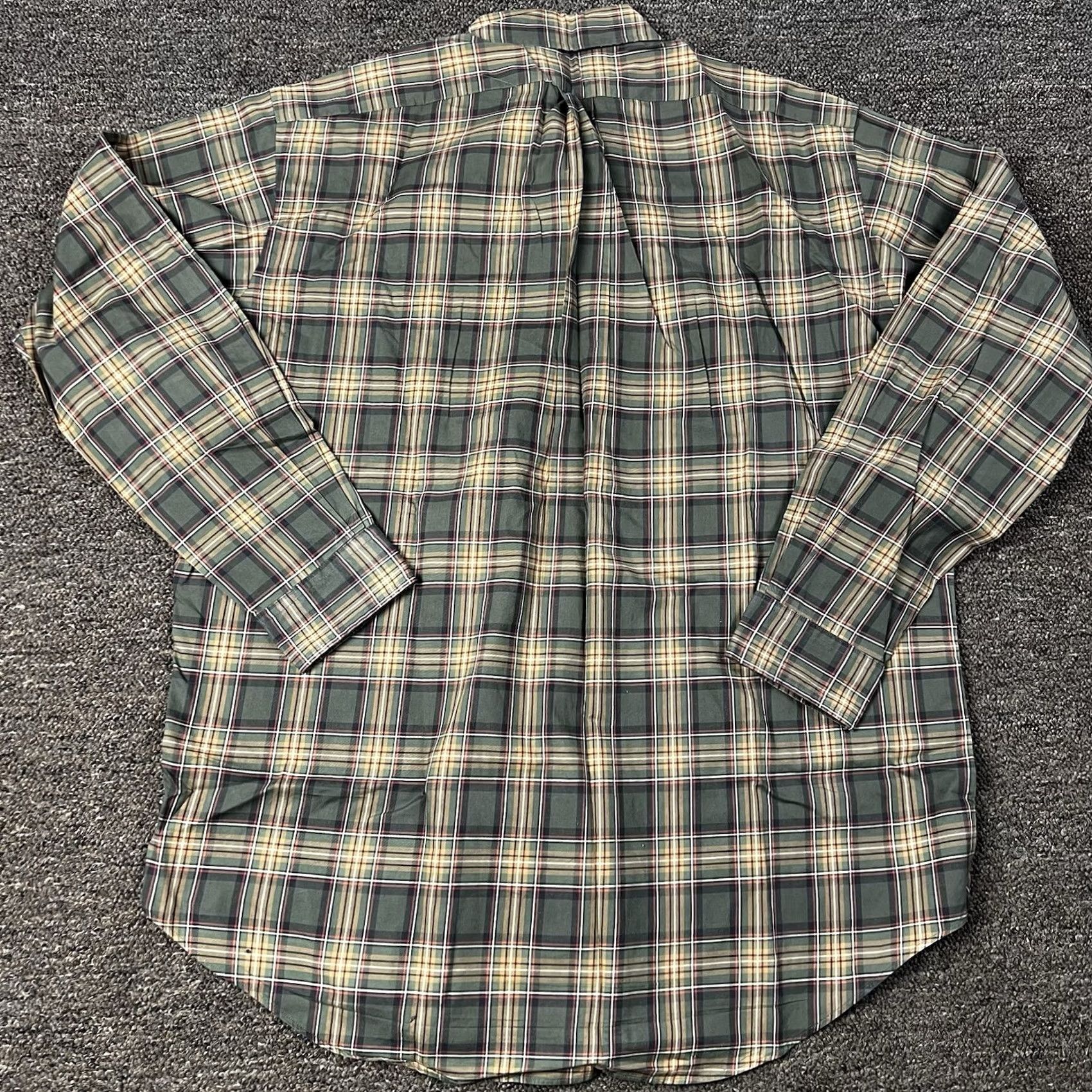 Ralph Lauren Ralph Lauren Button Down Shirt Mens Large Green Plaid Pony Classic Fit Cotton Size US L / EU 52-54 / 3 - 5 Thumbnail