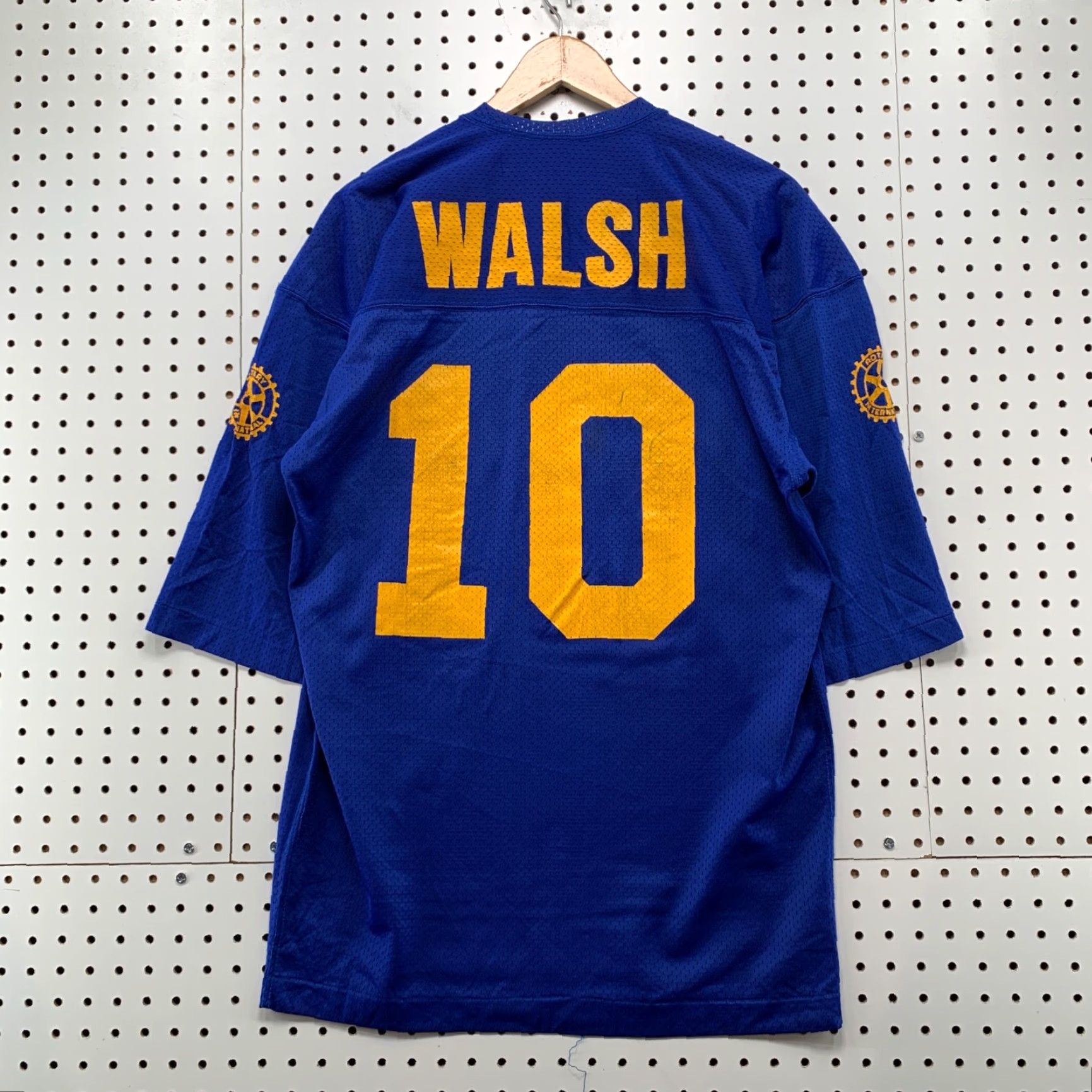 Champion VINTAGE Champion Football Jersey Mens Large Blue WALSH #10 Made USA 70s Jersey T-Shirt Short Sleeve Size US L / EU 52-54 / 3 - 2 Thumbnail