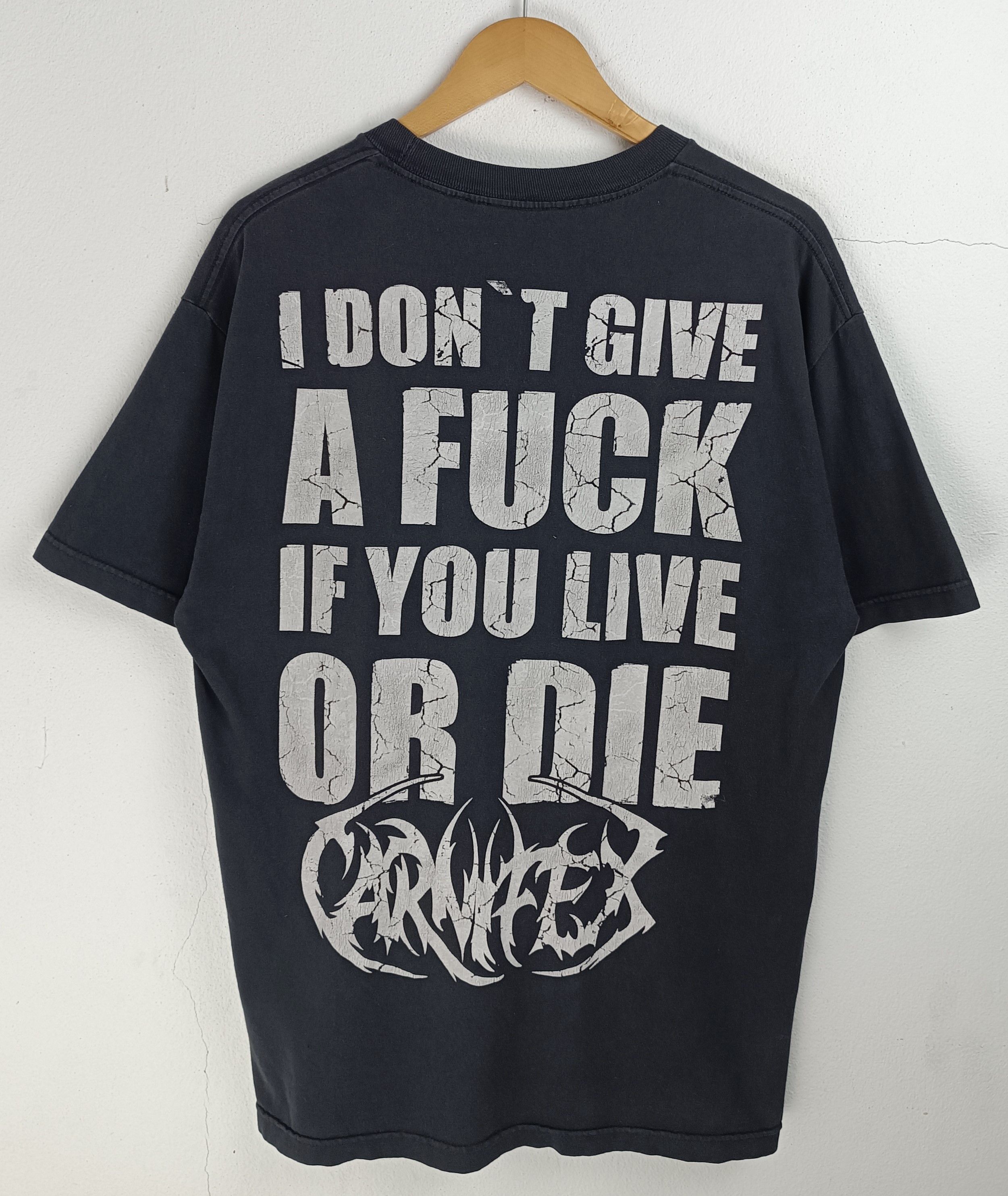 Band Tees VINTAGE FADED CARNIFEX DEATHCORE TEE lorna oceano grin Size US L / EU 52-54 / 3 - 3 Thumbnail