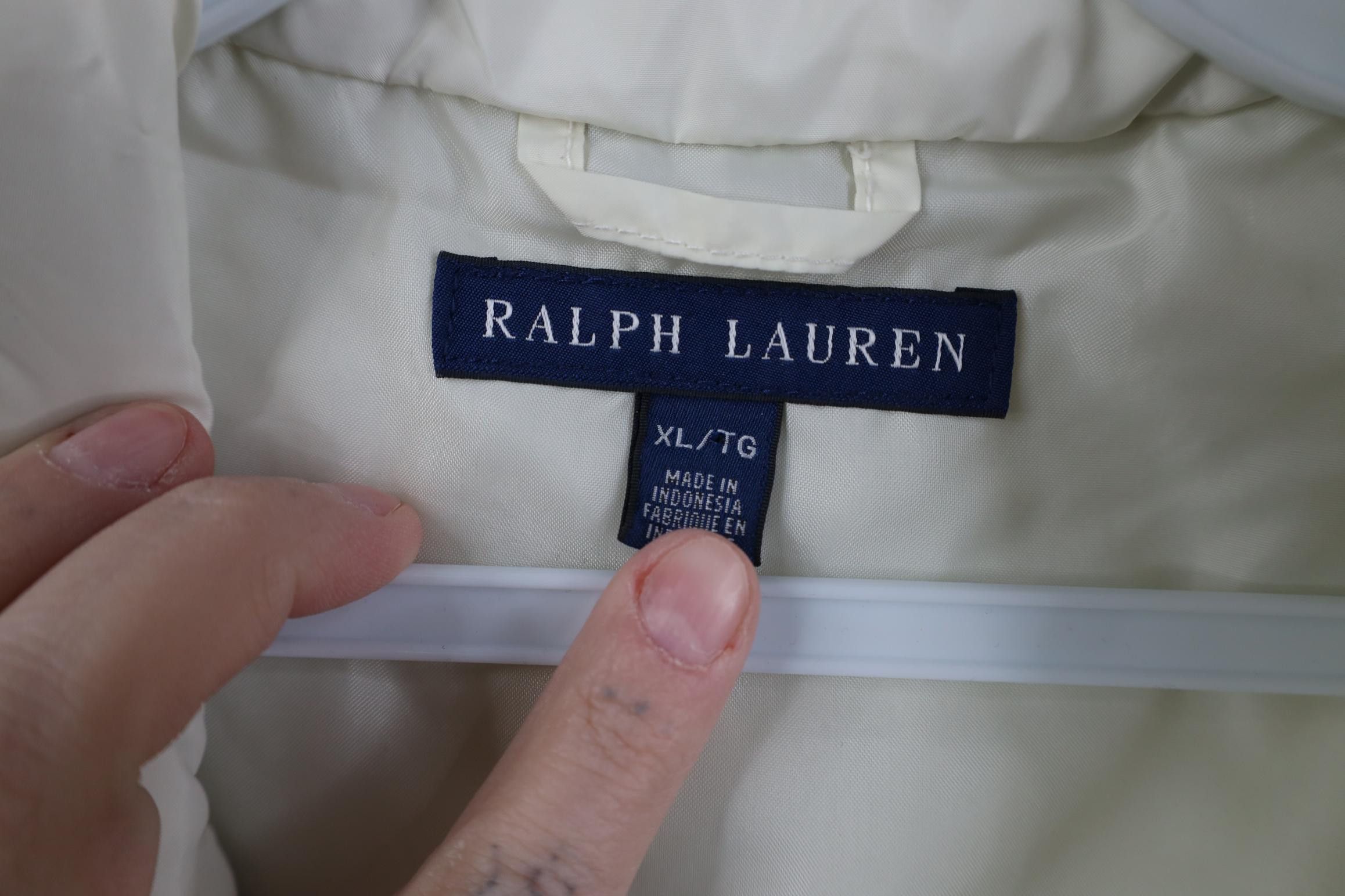 Polo Ralph Lauren Vintage Ralph Lauren Quilted Full Zip Vest Jacket Cream Size XL / US 12-14 / IT 48-50 - 11 Thumbnail
