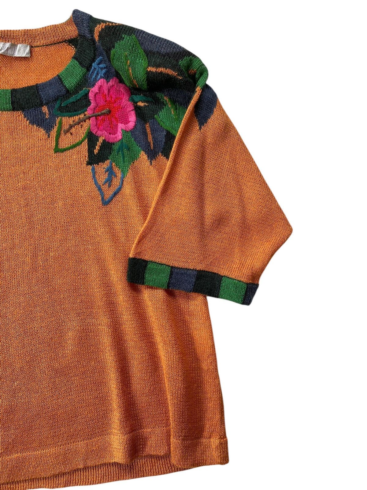 Japanese Brand × Vintage Vtg 90s Elle Souriat Sweater Knitwear Size M / US 6-8 / IT 42-44 - 5 Thumbnail