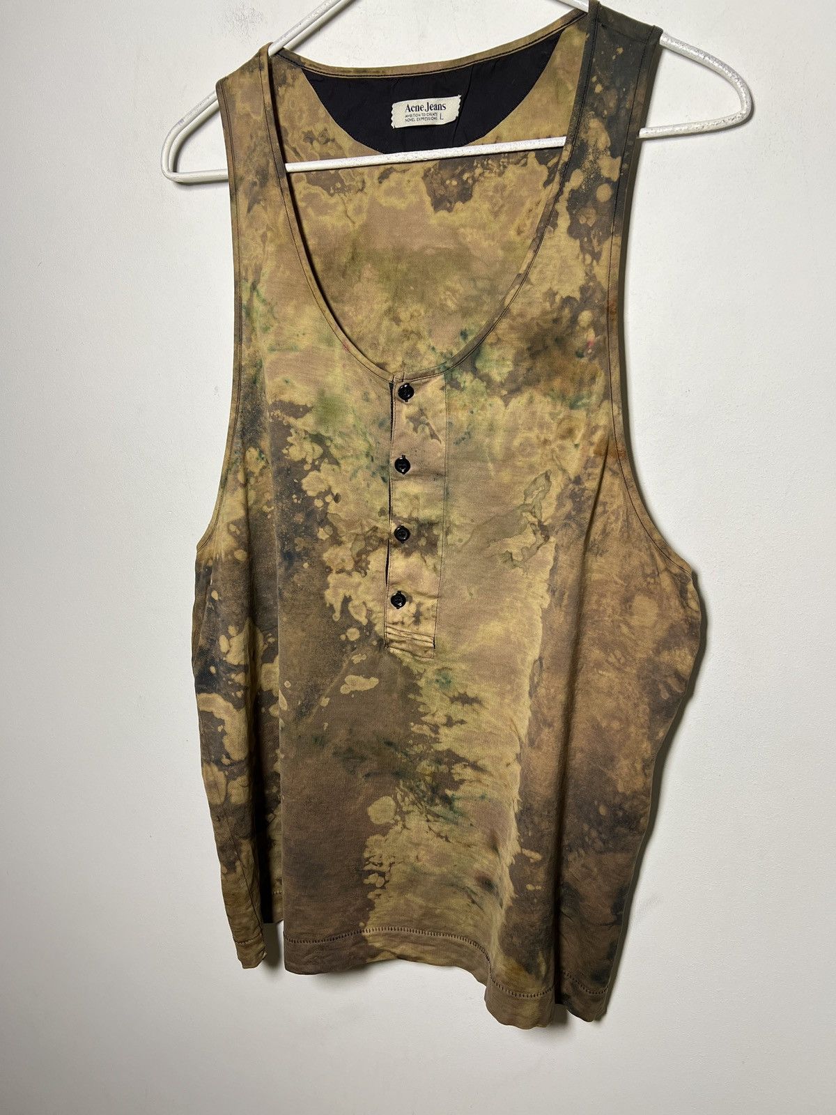 Acne Studios acne y2k tie dye piss tank top vintage single stitch Size US L / EU 52-54 / 3 - 2 Thumbnail