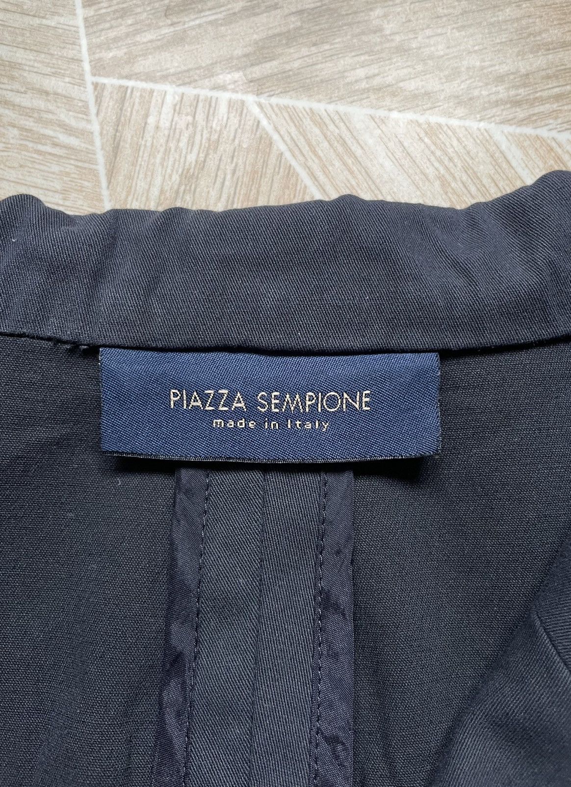 Designer Luxury Piazza Sempione Stretch Blazer 50 Navy Pure New Wool Size US M / EU 48-50 / 2 - 9 Thumbnail
