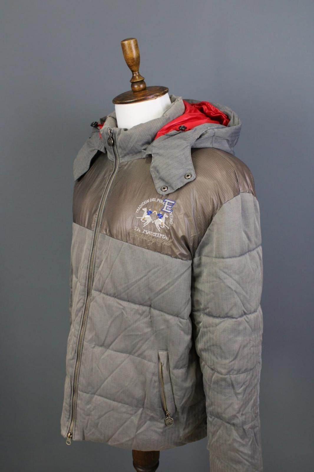 La Martina La Martina Argentina Puffer Hooded Gray Jacket Size XXXL Size US XXL / EU 58 / 5 - 11 Thumbnail