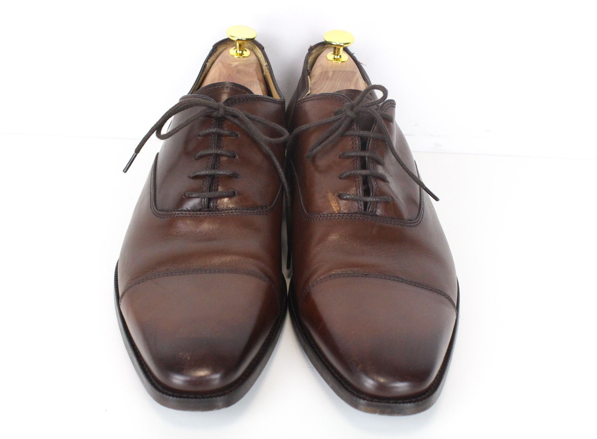 Suitsupply EU44 Brown Leather Laced Low-Top 72107 Size US 11 / EU 44 - 2 Thumbnail