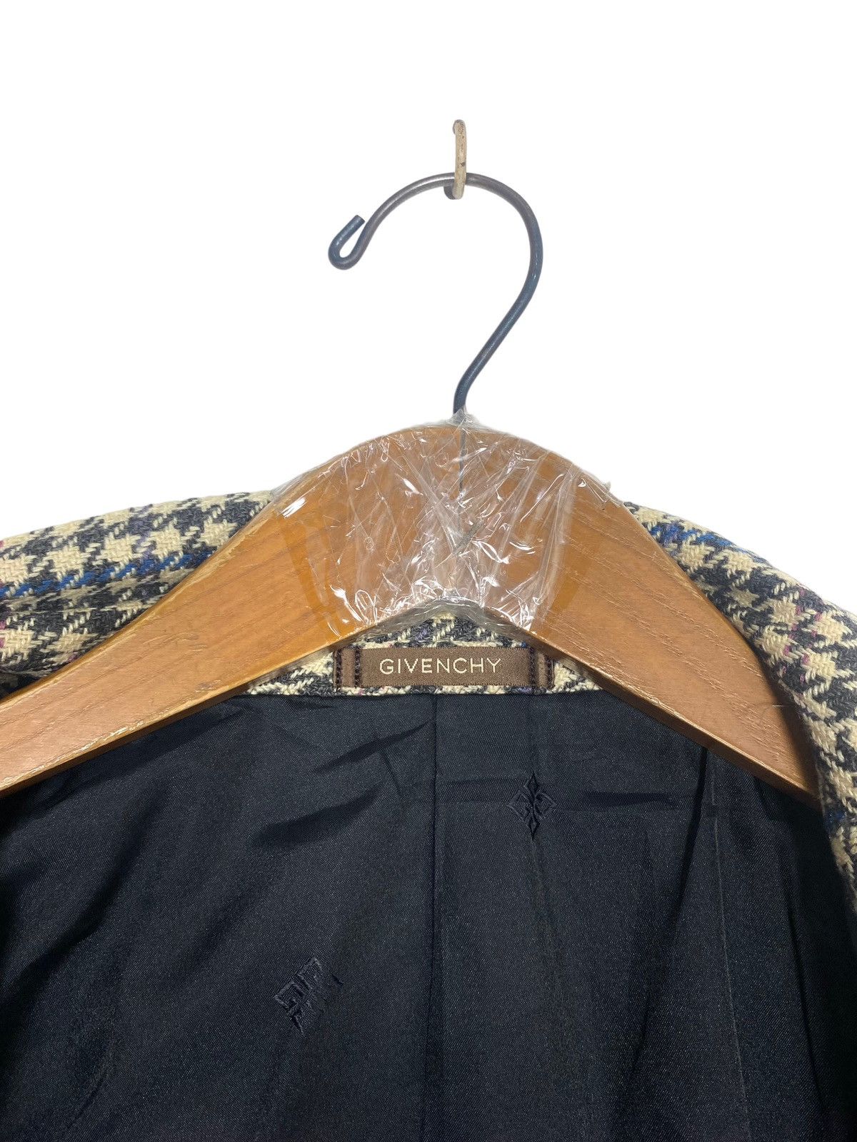 Givenchy Rare‼️ Vintage Givenchy Paris Houndstooth Wool Blazer Size US M / EU 48-50 / 2 - 7 Thumbnail