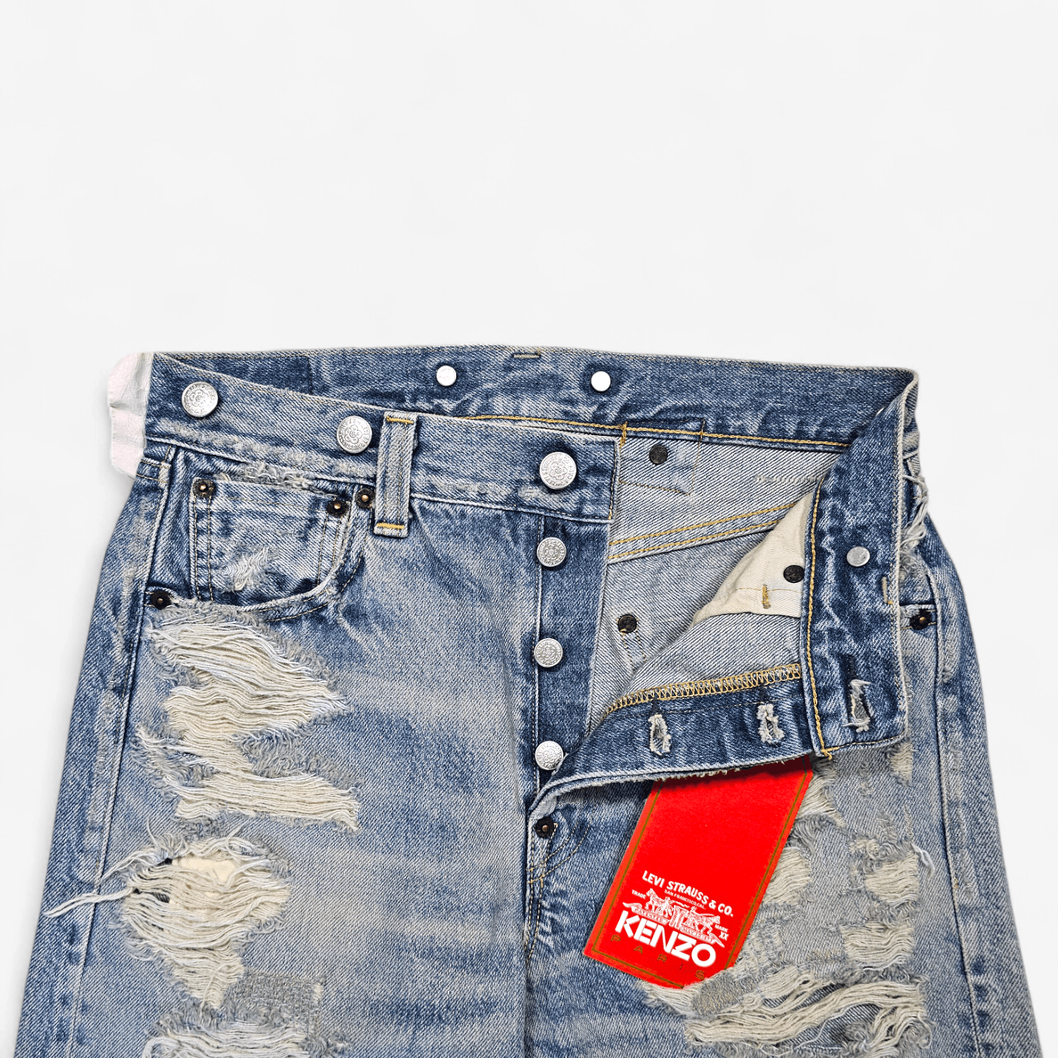 Kenzo × Levi's Levi's x Kenzo 1933 501 Selvedge Big E Made in Japan Size US 26 / EU 42 - 4 Thumbnail