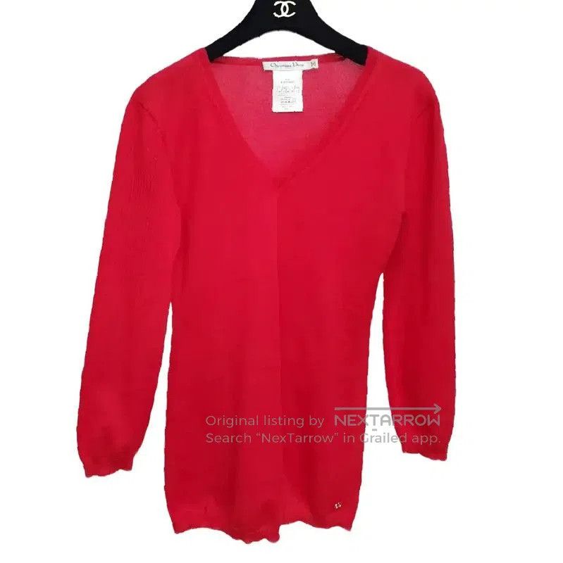 Dior Dior Red Wool Long Sleeve Sweater for Women . Size XS / US 0-2 / IT 36-38 - 1 Thumbnail