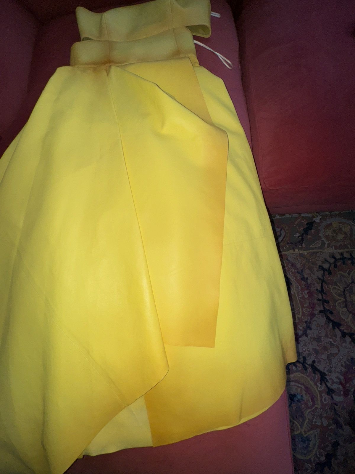 Alexander McQueen Alexander McQueen yellow leather dress, size XS Size XS / US 0-2 / IT 36-38 - 7 Thumbnail