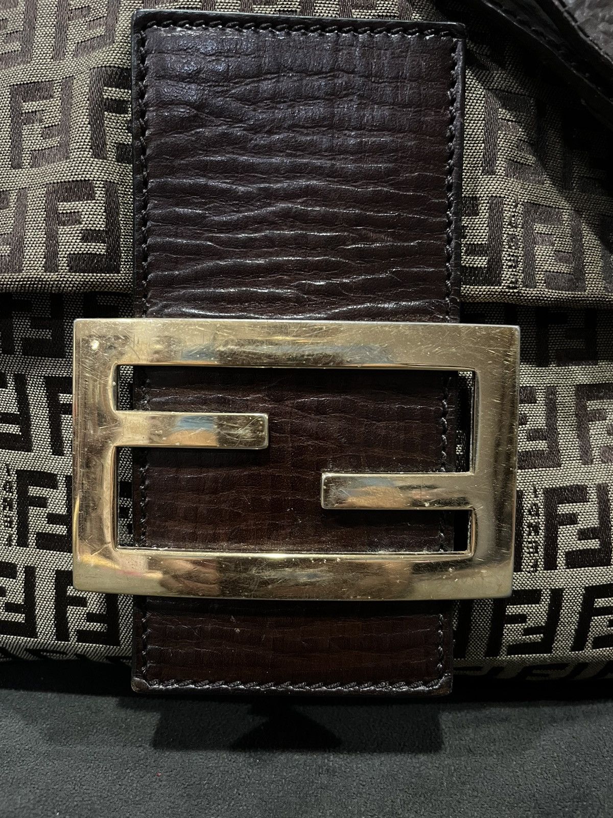 Fendi Authentic FENDI Logo Zucca Shoulder Bag Canvas Size ONE SIZE - 10 Thumbnail