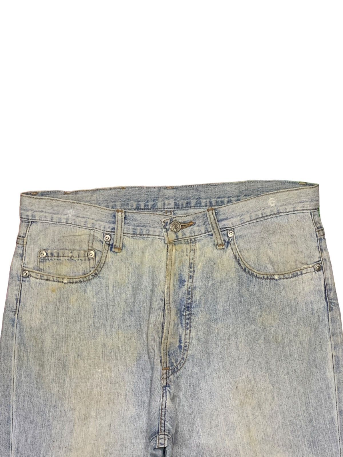 Polo Ralph Lauren Vintage / Y2K RRL Ralph Lauren Mud Wash Distress Loose Jeans Size US 33 - 4 Thumbnail