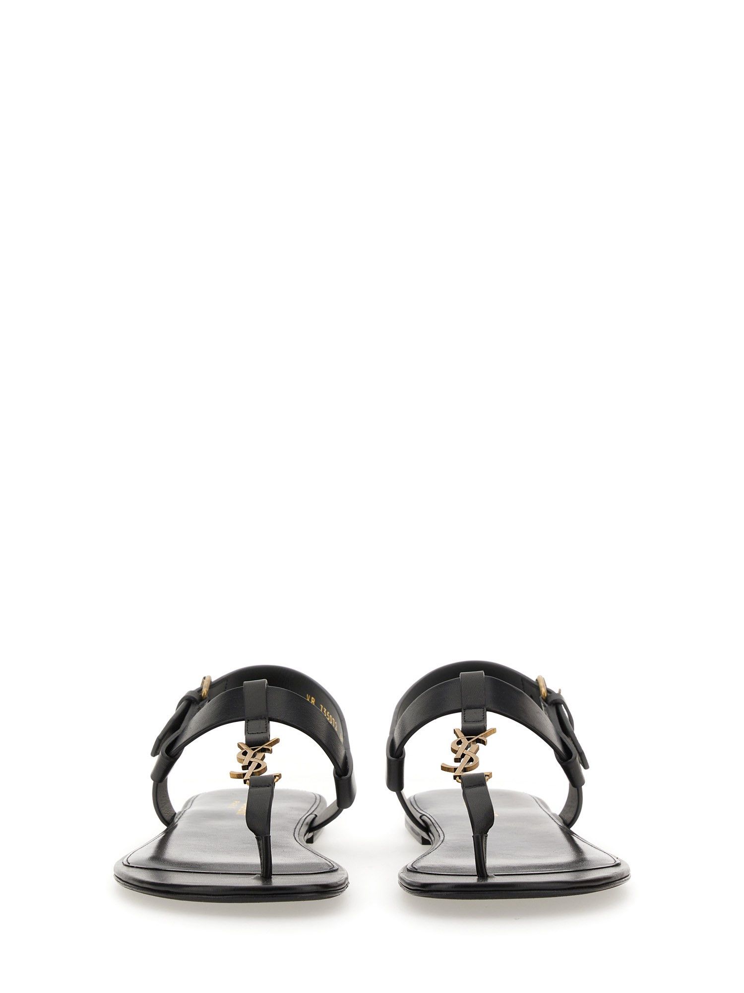 Saint Laurent Paris o1s1wg110824 Cassandre Sandals in Patent Leather in Black Size US 10 / EU 43 - 4 Thumbnail