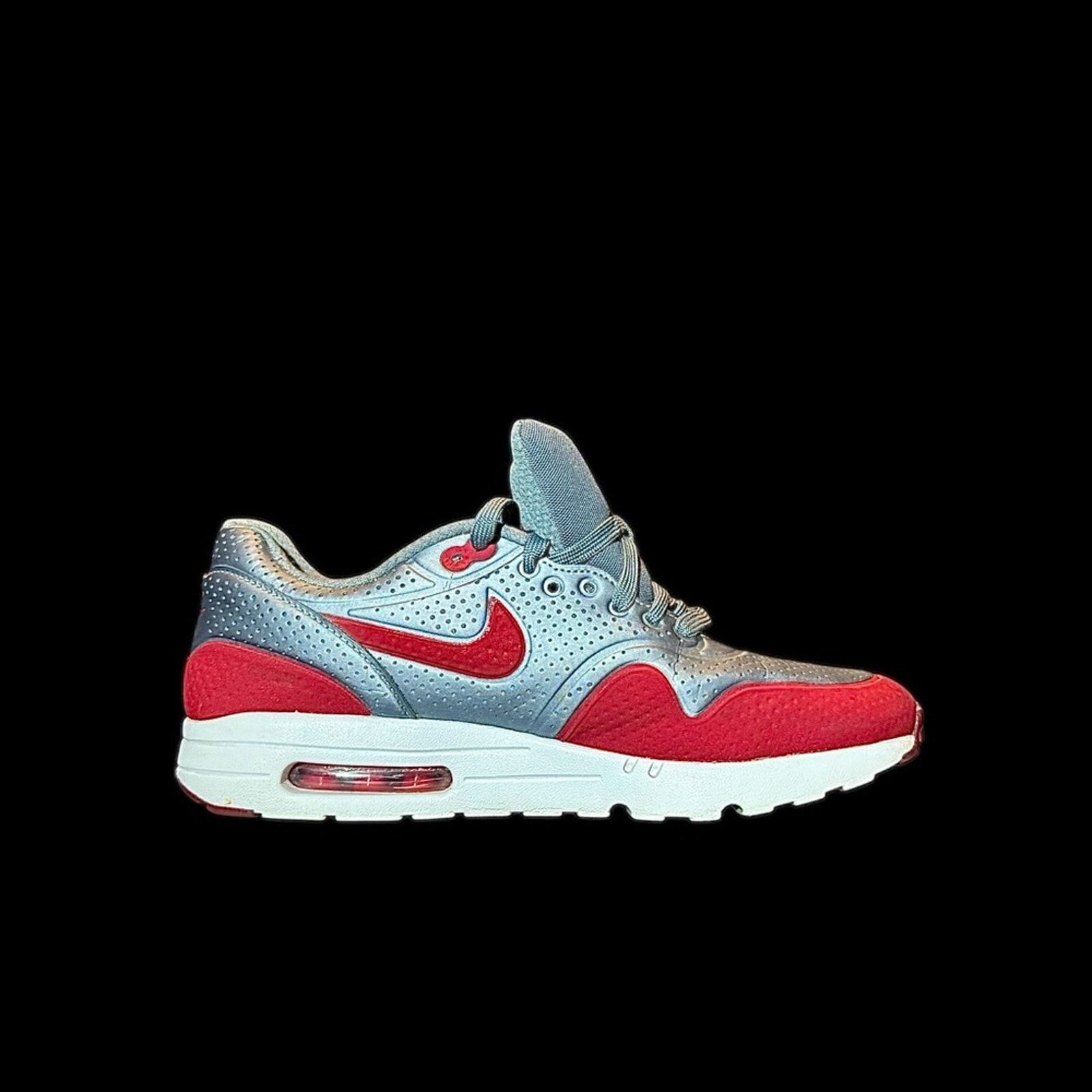 Nike Nike Air Max 1 Ultra Moire Gym Red Metallic Grey Size US 9 / EU 42 - 3 Thumbnail