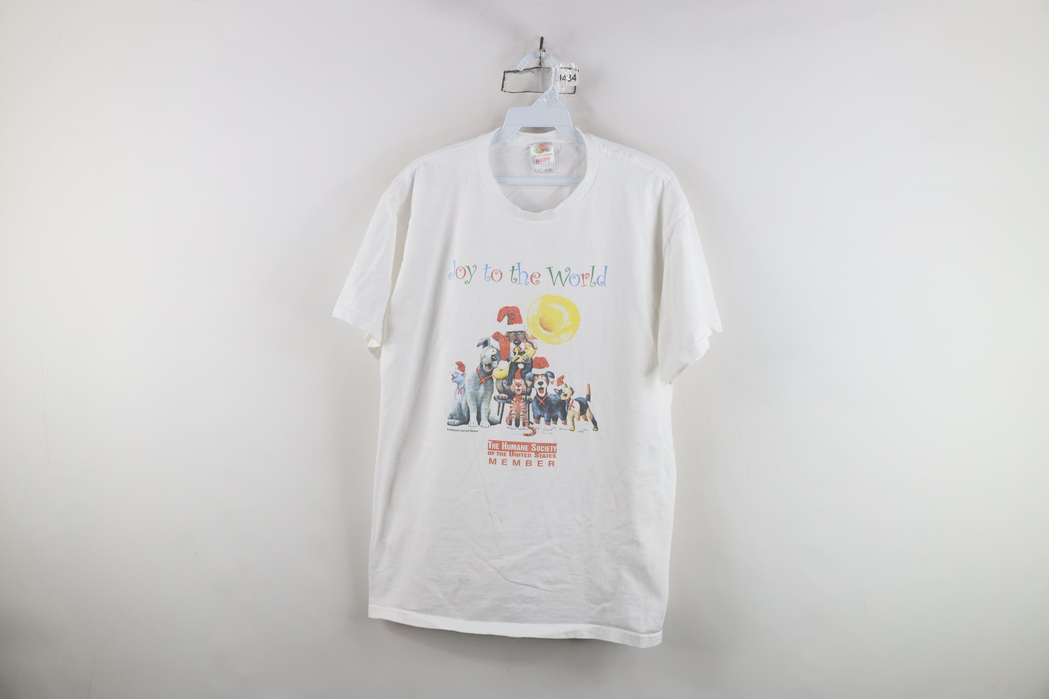 Vintage Vintage Christmas The Humane Society Member Animals T-Shirt Size L / US 10 / IT 46 - 1 Thumbnail