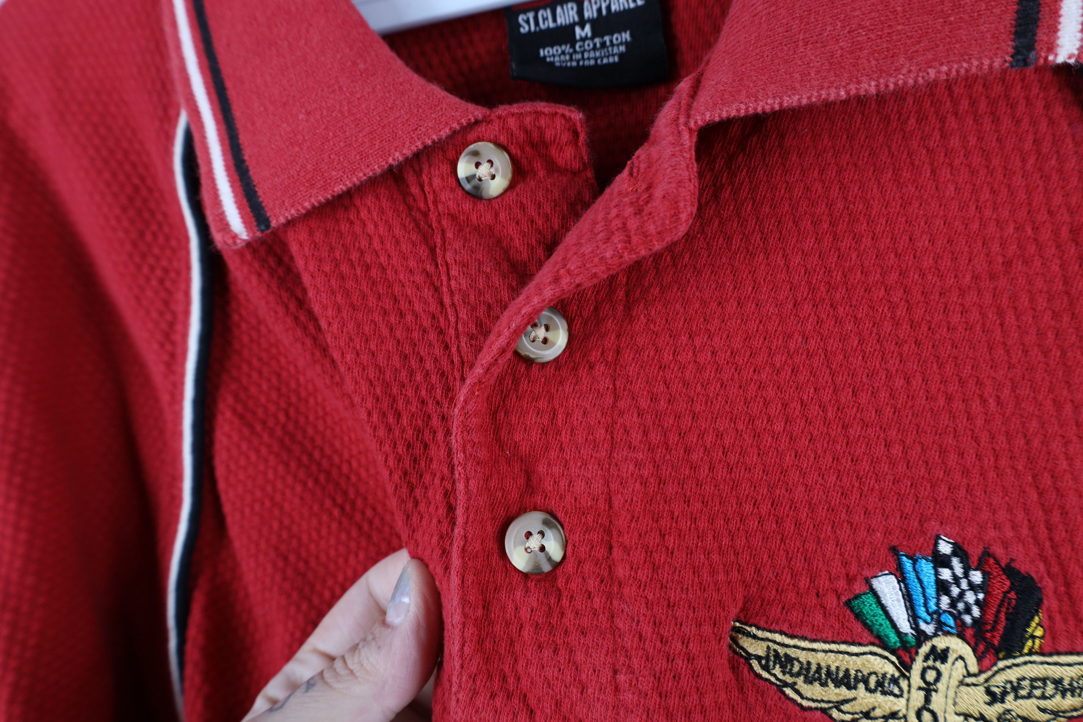Vintage Vintage 90s Indianapolis Motor Speedway Collared Polo Shirt Size US M / EU 48-50 / 2 - 5 Thumbnail
