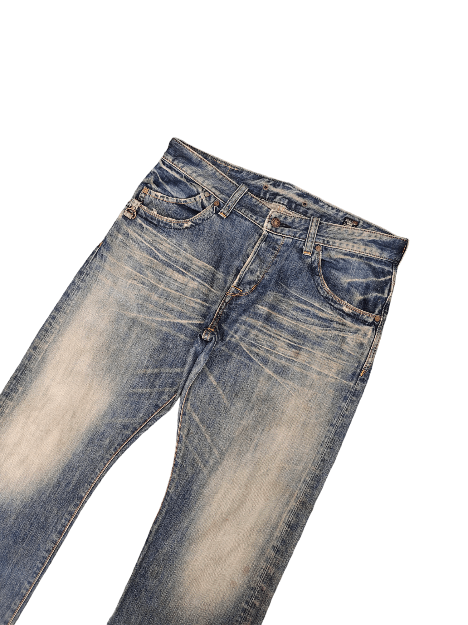 Undercover Japanese Brand Bartack Clawmark Denim Jeans Streetwear Size US 35 - 6 Thumbnail
