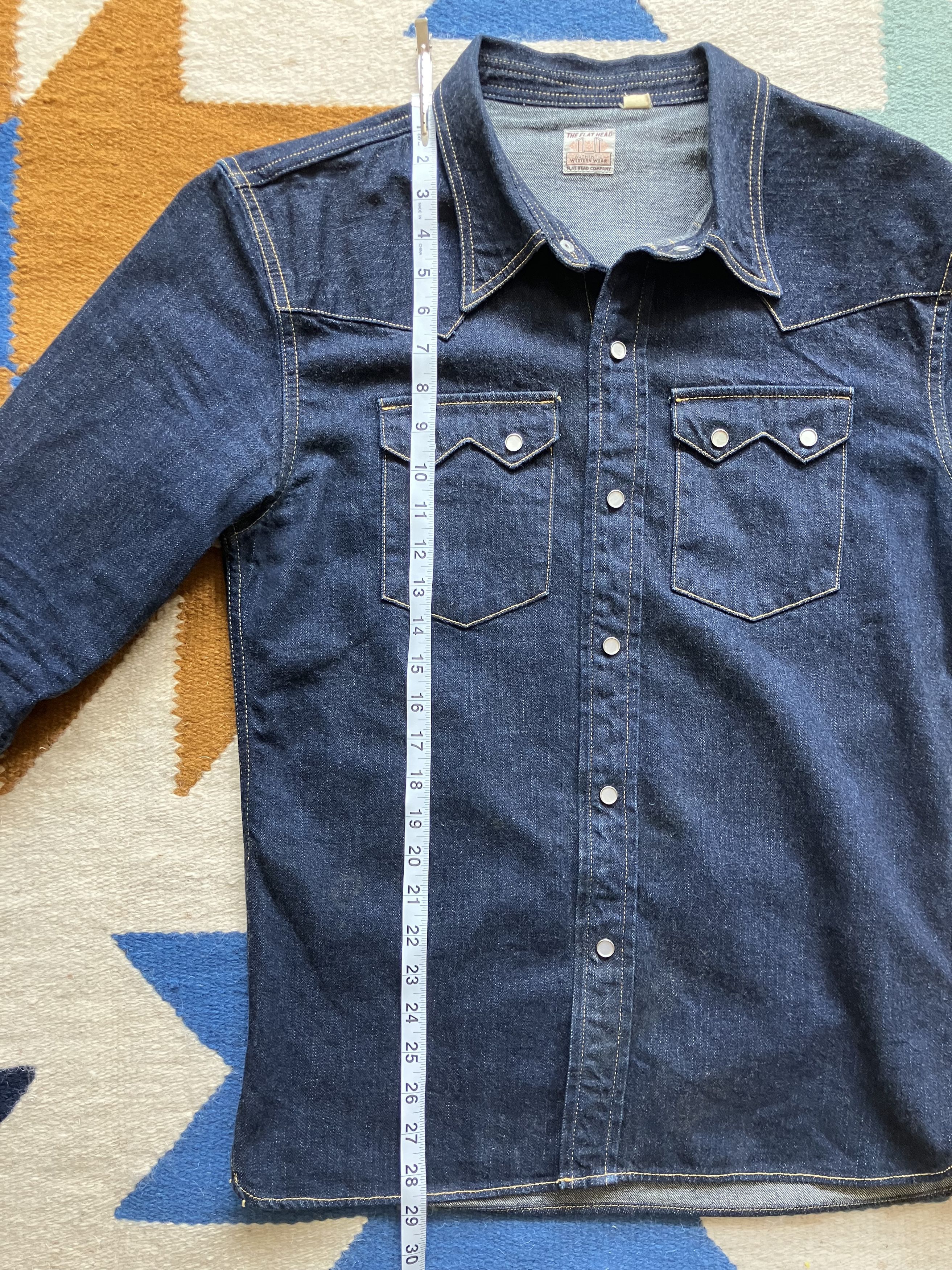 The Flat Head Flat Head 7002W Sawtooth Western Shirt Size US S / EU 44-46 / 1 - 4 Thumbnail
