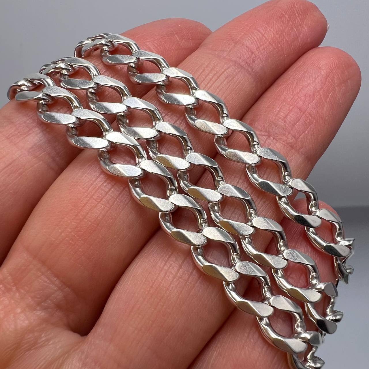 Sterling Silver Fine Vintage Sterling Silver 925 chain necklace Signed 34.8g Size ONE SIZE - 3 Thumbnail
