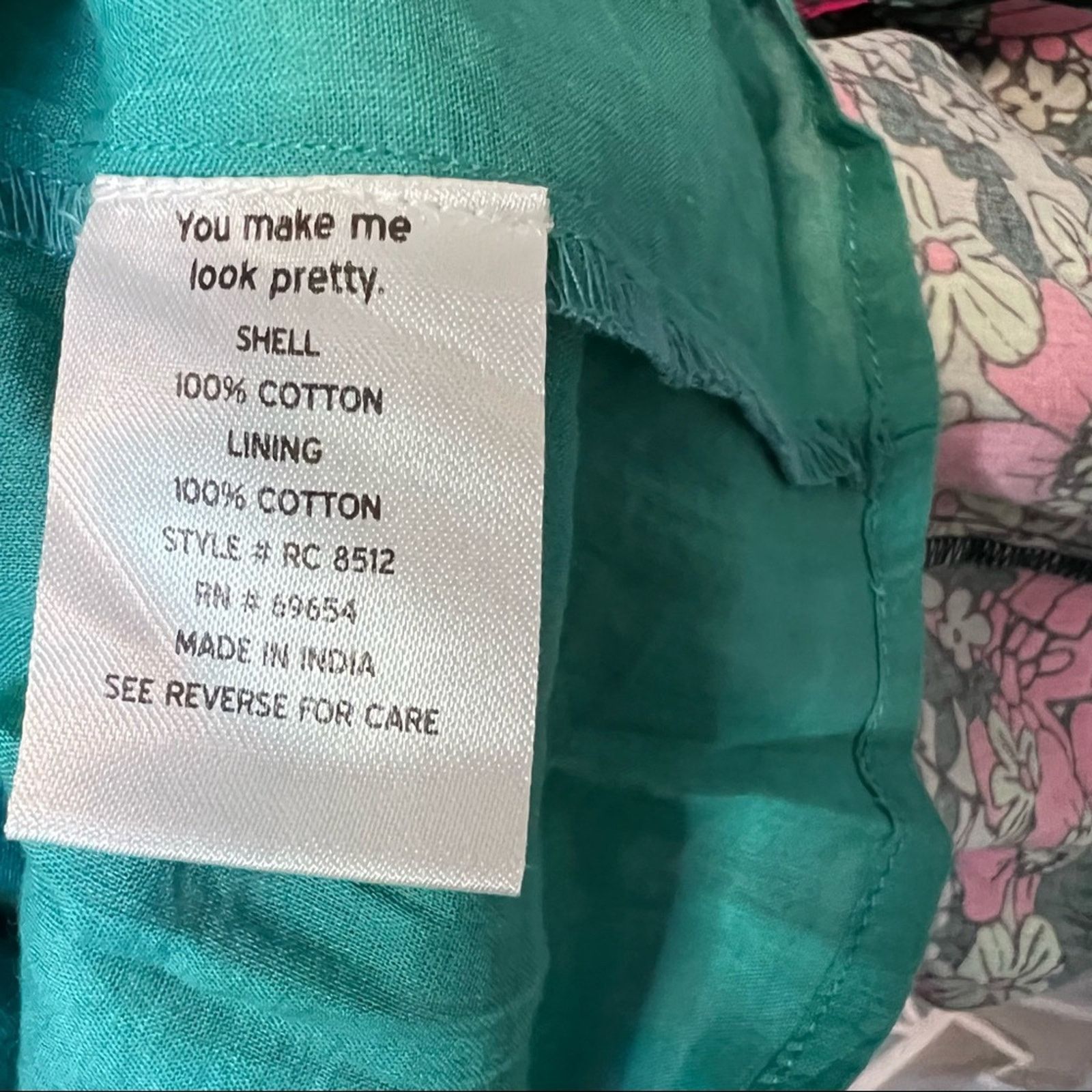 Other Rahi Floral Fuchsia Teal Puff Sleeve Midi Ruffle Dress Sz XS Size XS / US 0-2 / IT 36-38 - 8 Thumbnail