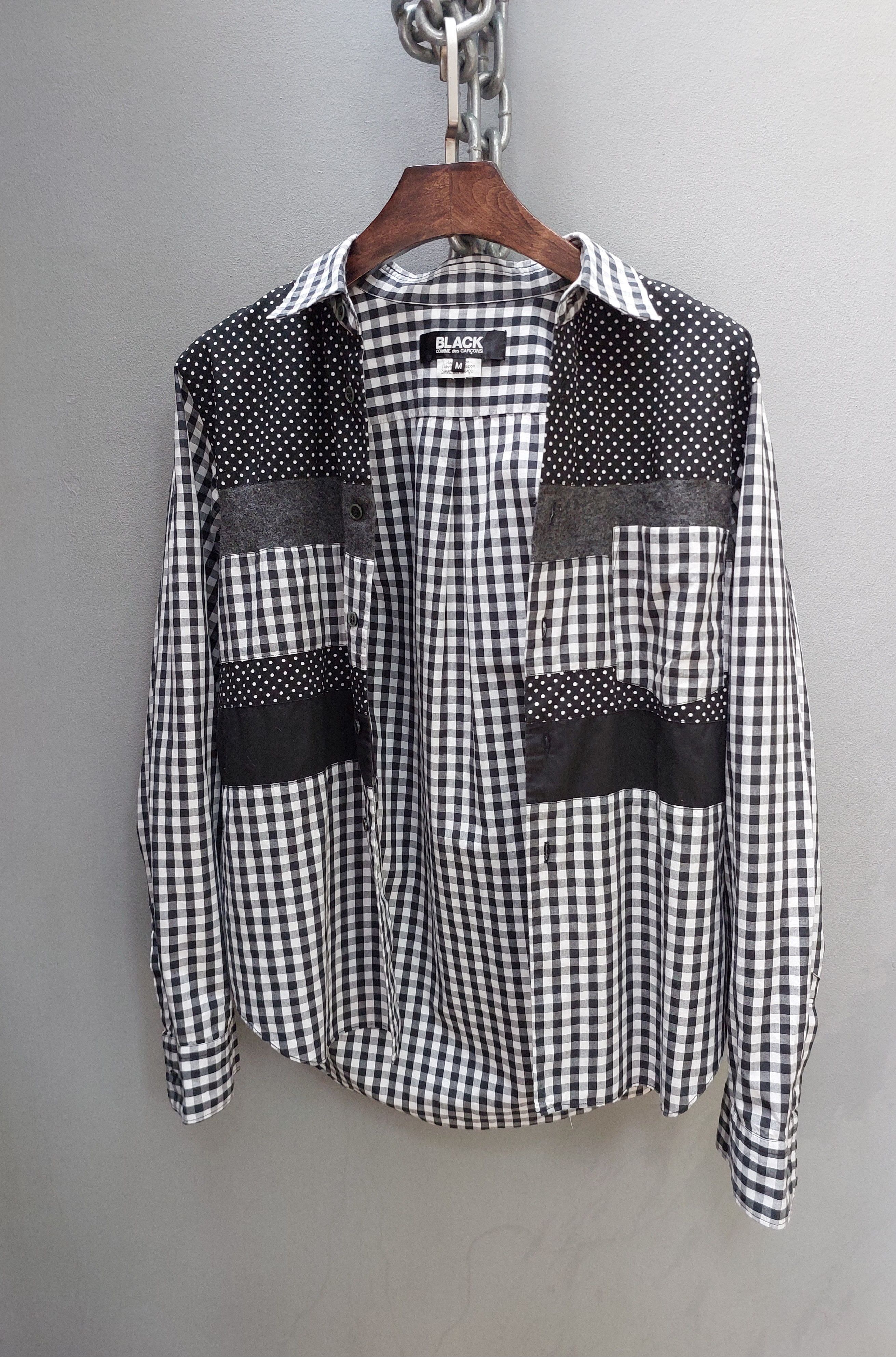 Comme des Garcons BLACK Comme des Garcons Patchwork Button Up Shirt Size US M / EU 48-50 / 2 - 3 Thumbnail