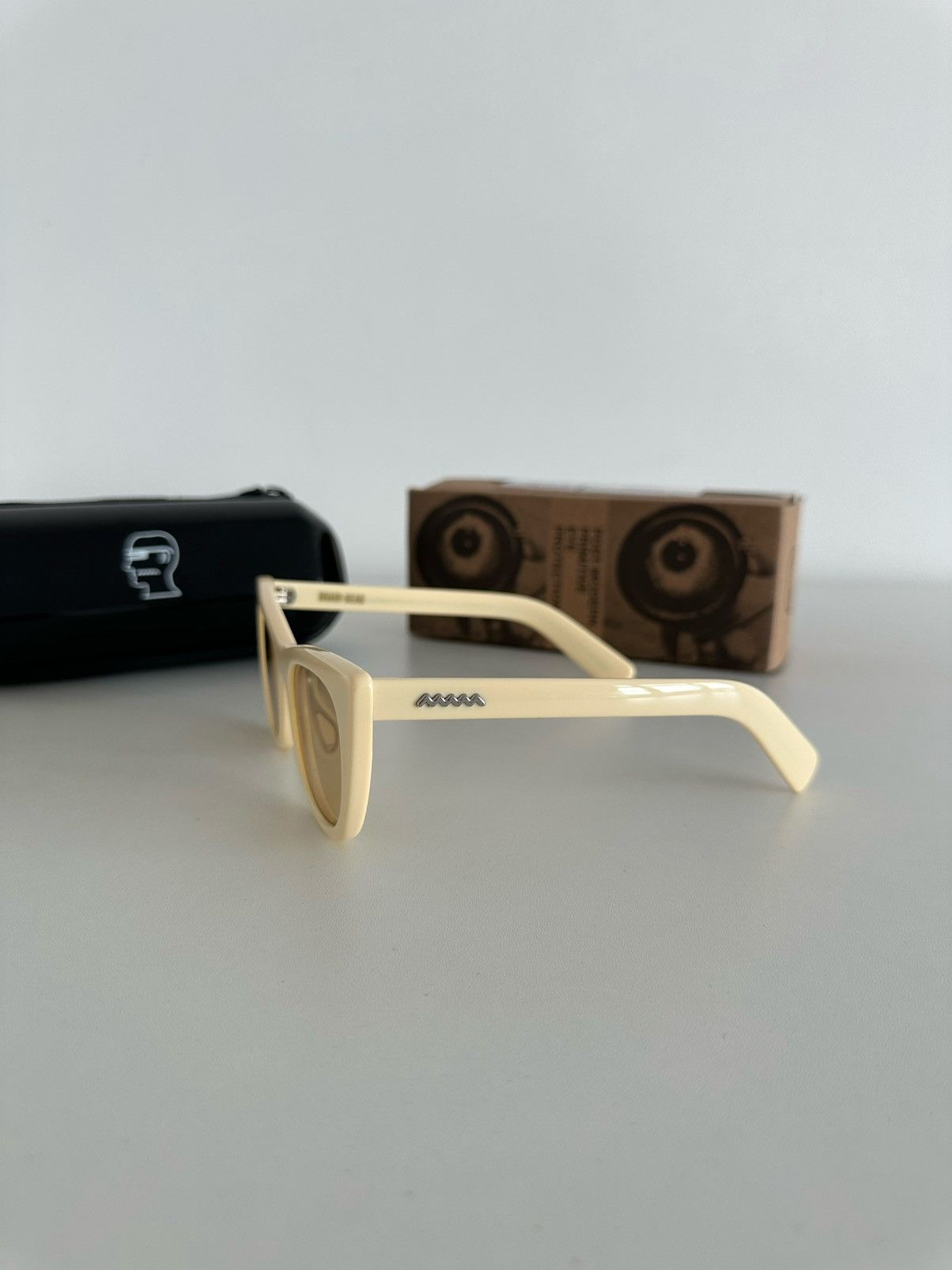 Natto Beige Post-Modern Primitive Eye Protection Sunglasses, Men's — image 4 of 6