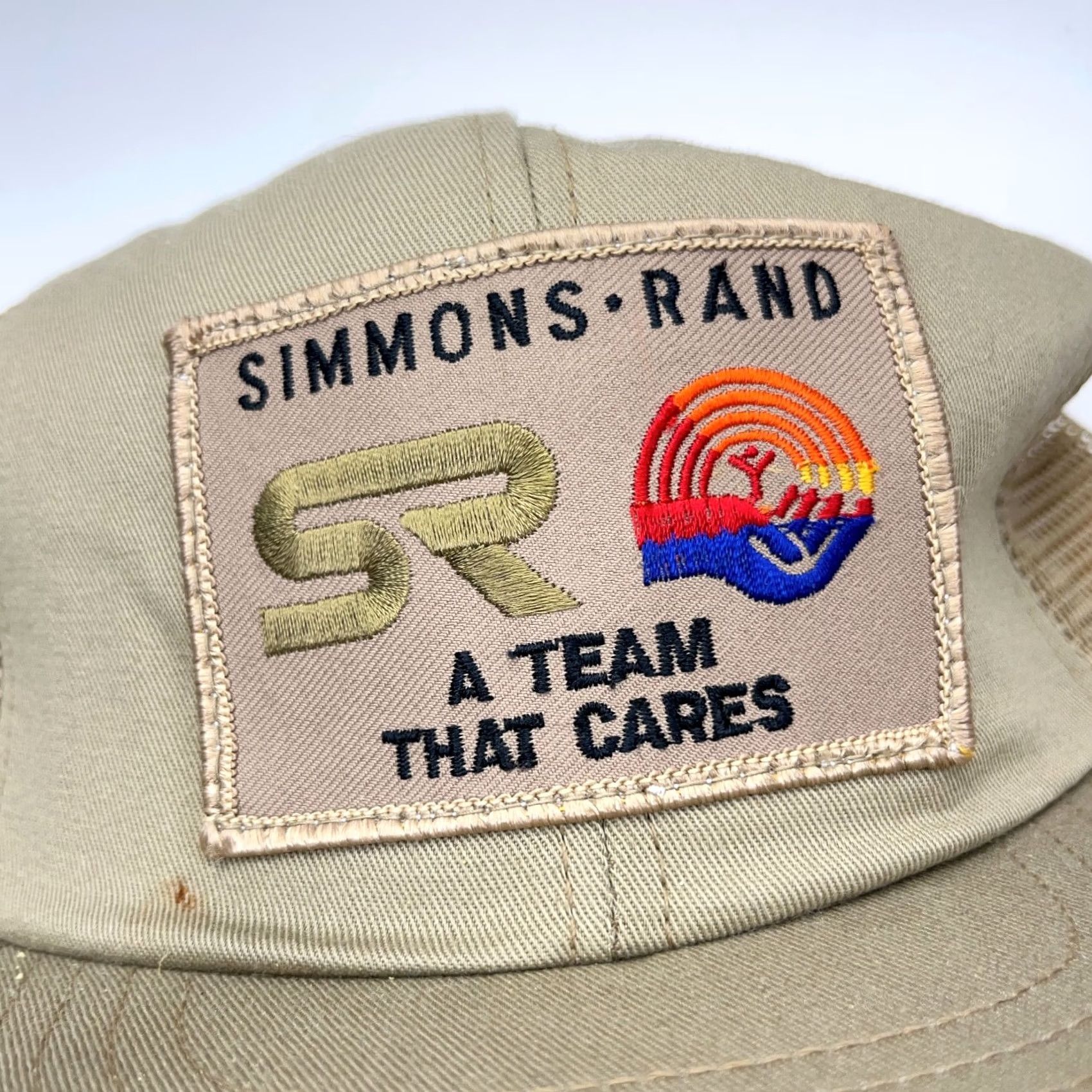 Coal VINTAGE Simmons Rand Hat Coal Mining United Way USA 90s Patch Trucker Cap Brown Mens Adjustable Size ONE SIZE - 2 Thumbnail