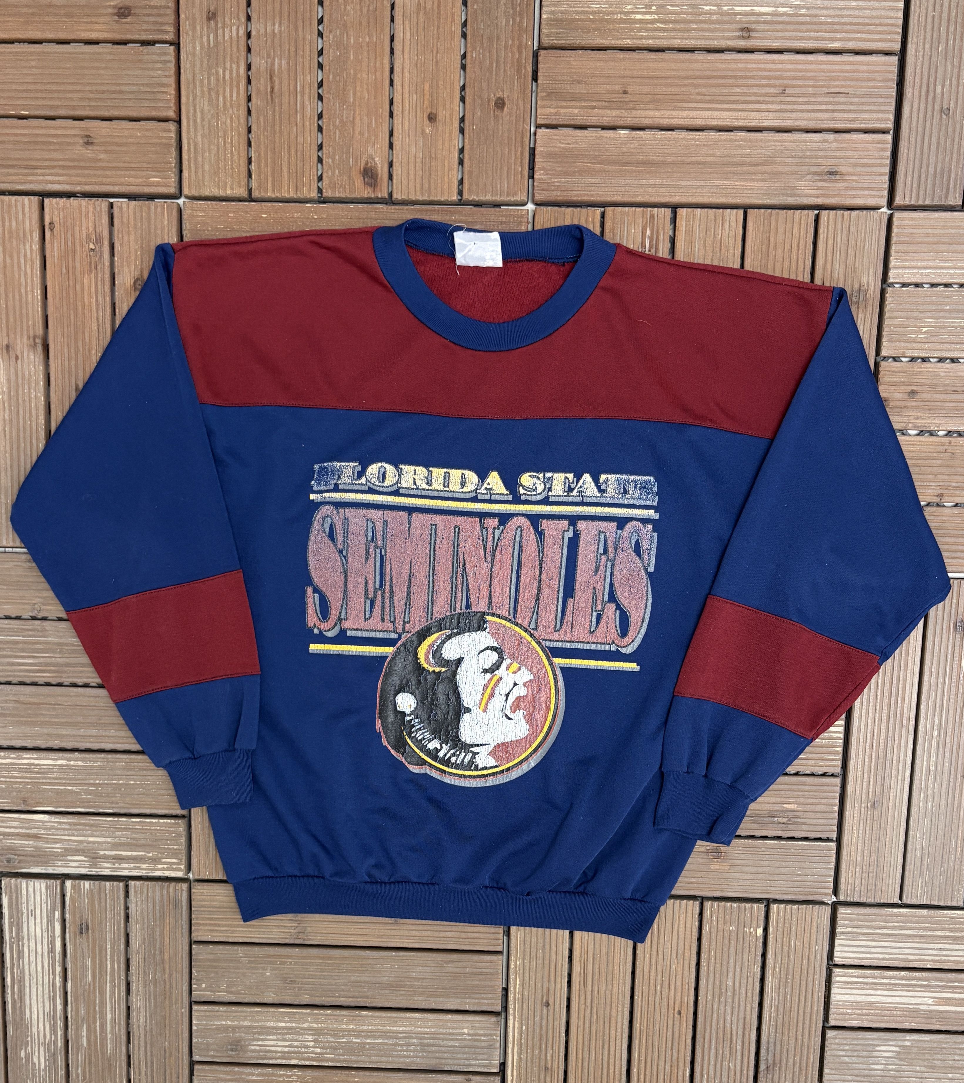 Vintage Florida State Seminoles Vintage Blue Crewneck Sweater Size US M / EU 48-50 / 2 - 1 Thumbnail