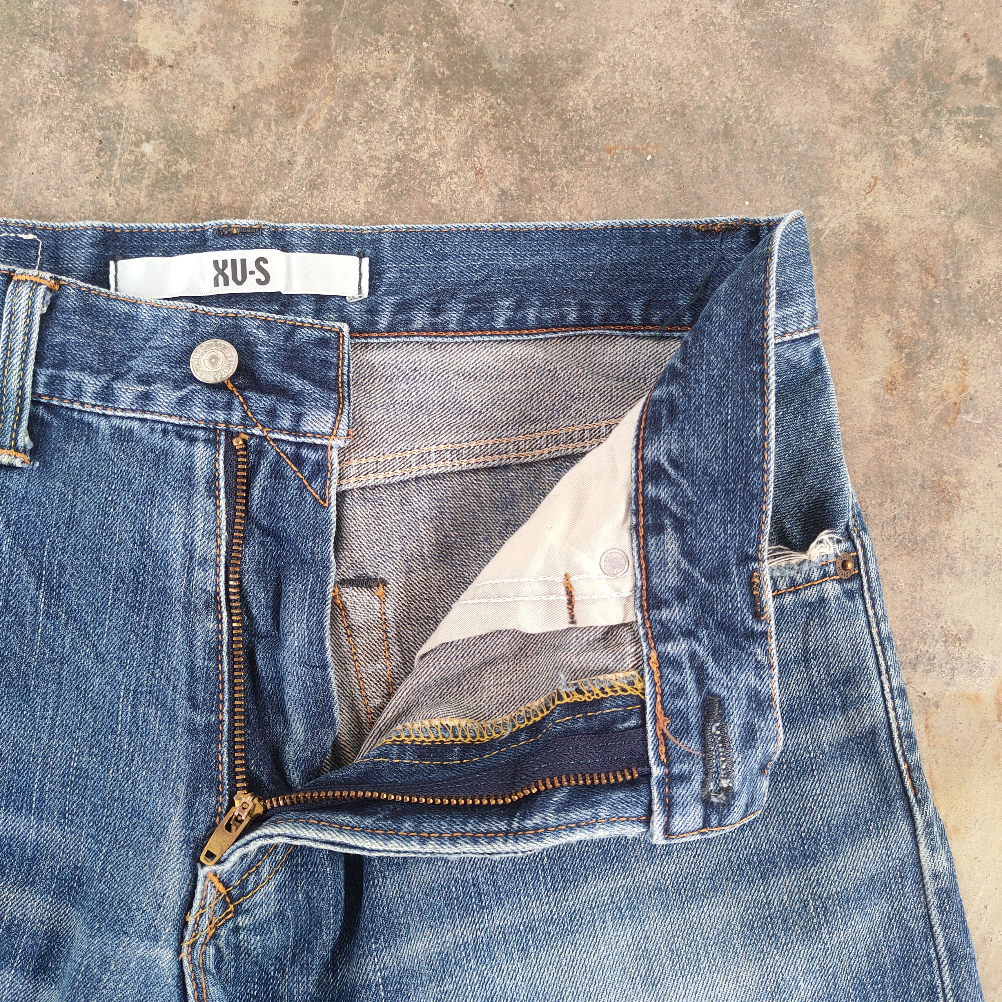 Edwin × Vintage W33 VINTAGE EDWIN XV FADED DISTRESSED JEAN PANTS Size US 33 - 7 Thumbnail