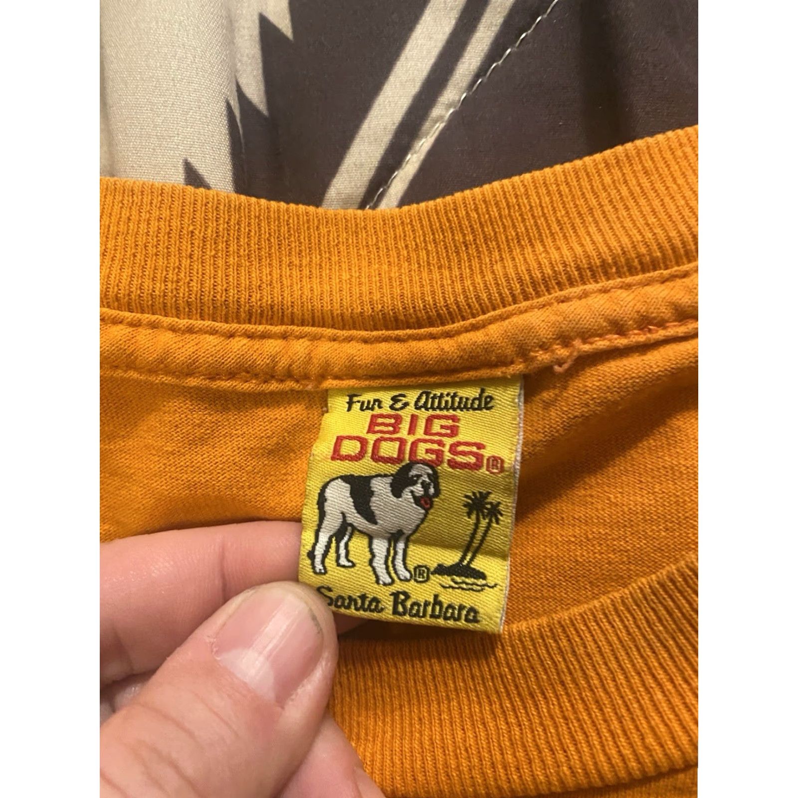 Big Dogs VINTAGE Big Dogs T-Shirt Shirt Orange Long Sleeve Mens L 5 O’clock Somewhere Dog Beer Funny Graphic Print Size US L / EU 52-54 / 3 - 5 Thumbnail