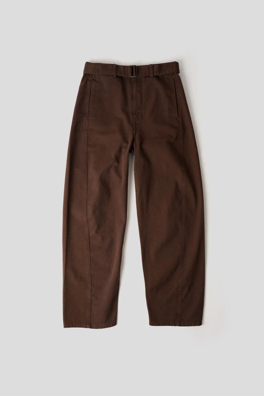 Lemaire Twisted Belted Pants in Denim Espresso Brown M Size US 32 / EU 48 - 1 Thumbnail