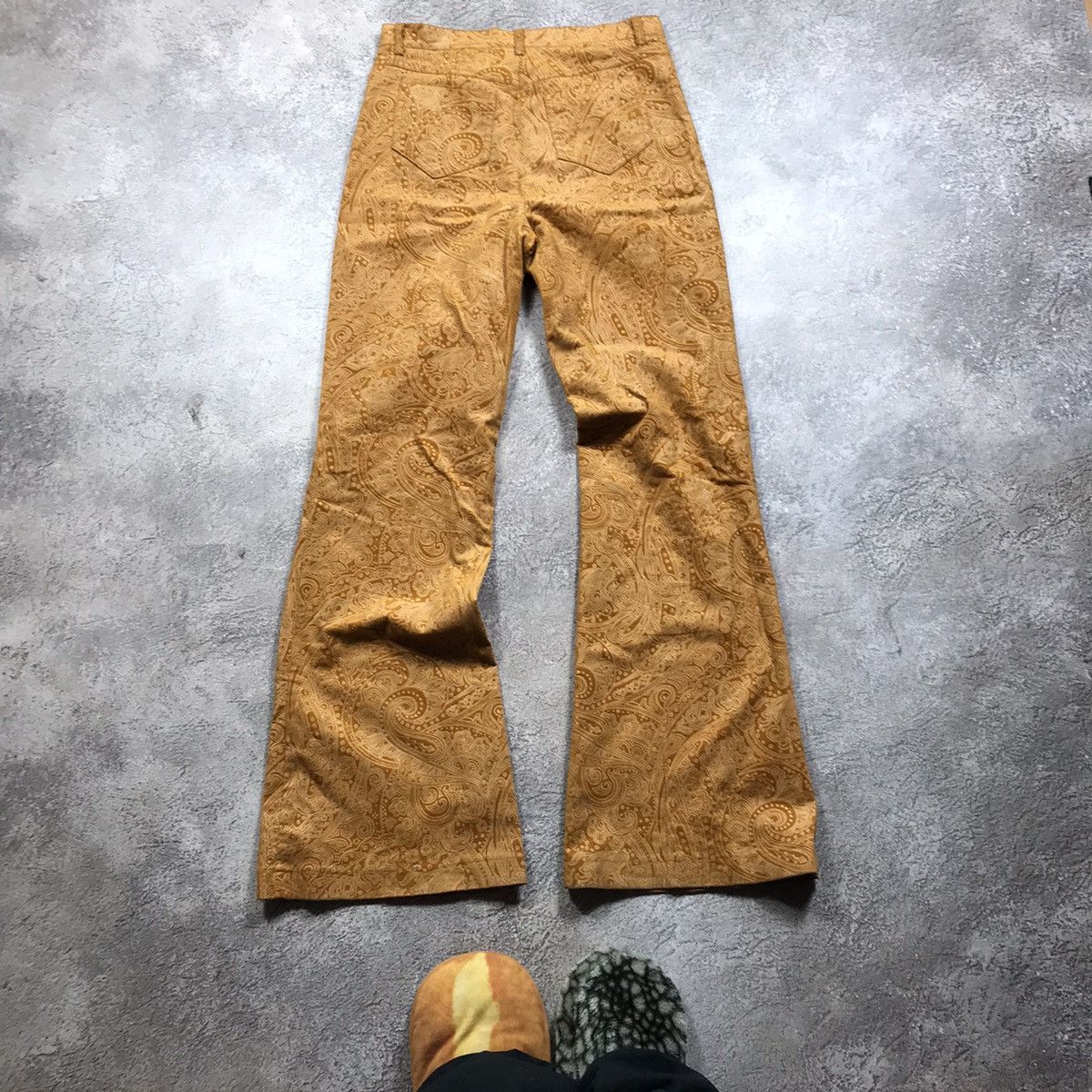 Vintage Vintage 90s Baggy Flared Cargo Pants Japan Workwear Indie 29 Size 29" - 4 Thumbnail