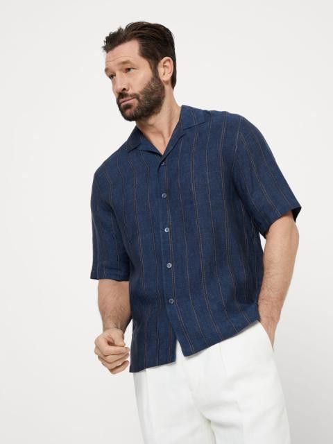 Brunello Cucinelli Shirt in Navy Size US S / EU 44-46 / 1 - 1 Thumbnail