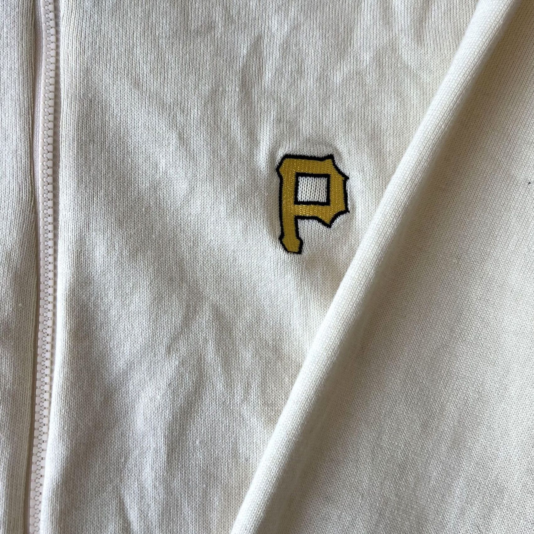 MLB Pittsburgh Pirates Sweater Mens XL White Full Zip PNC MLB Baseball Polyester Baseball Team Size US XL / EU 56 / 4 - 2 Thumbnail